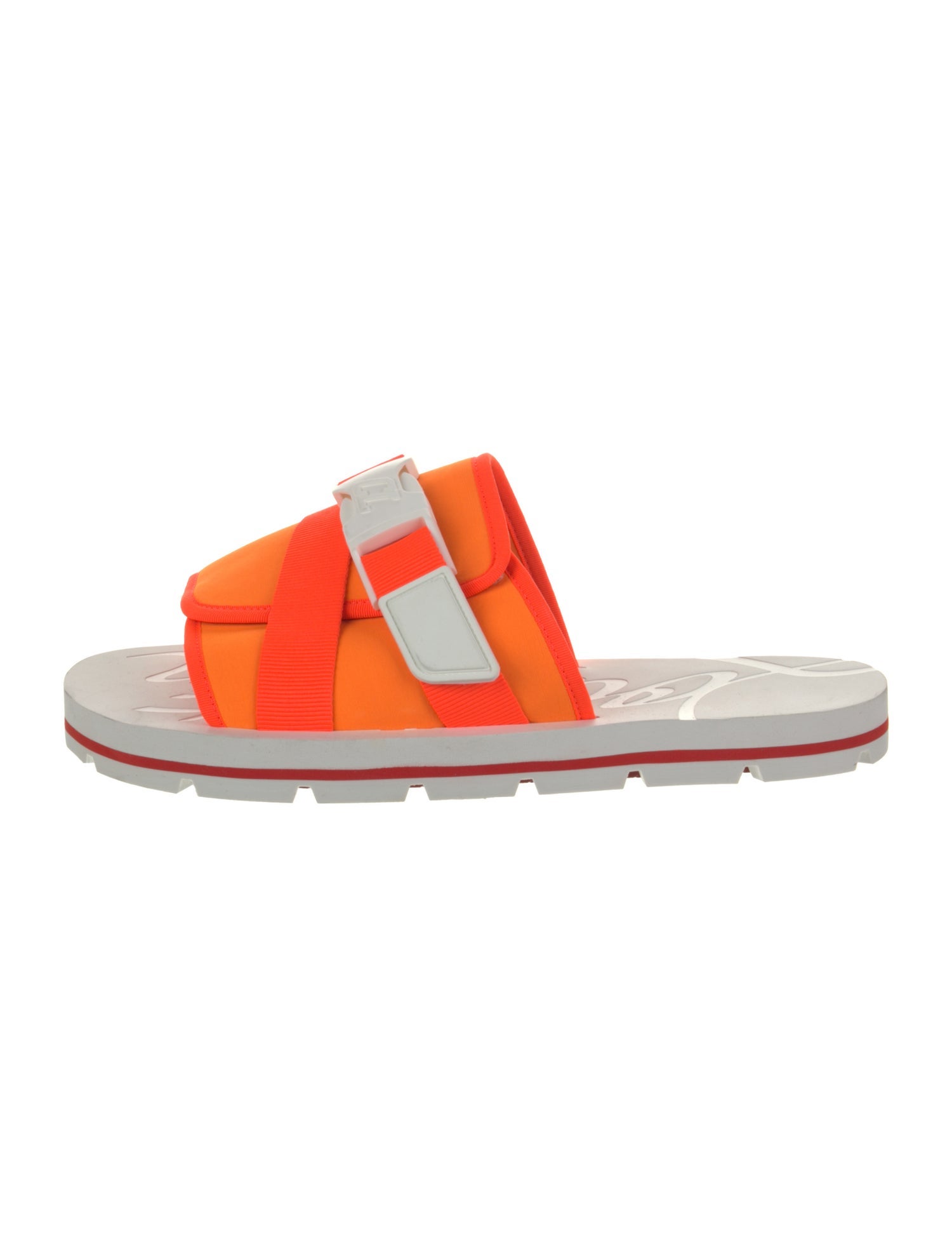 Christian Louboutin Colorblock Pattern Slides