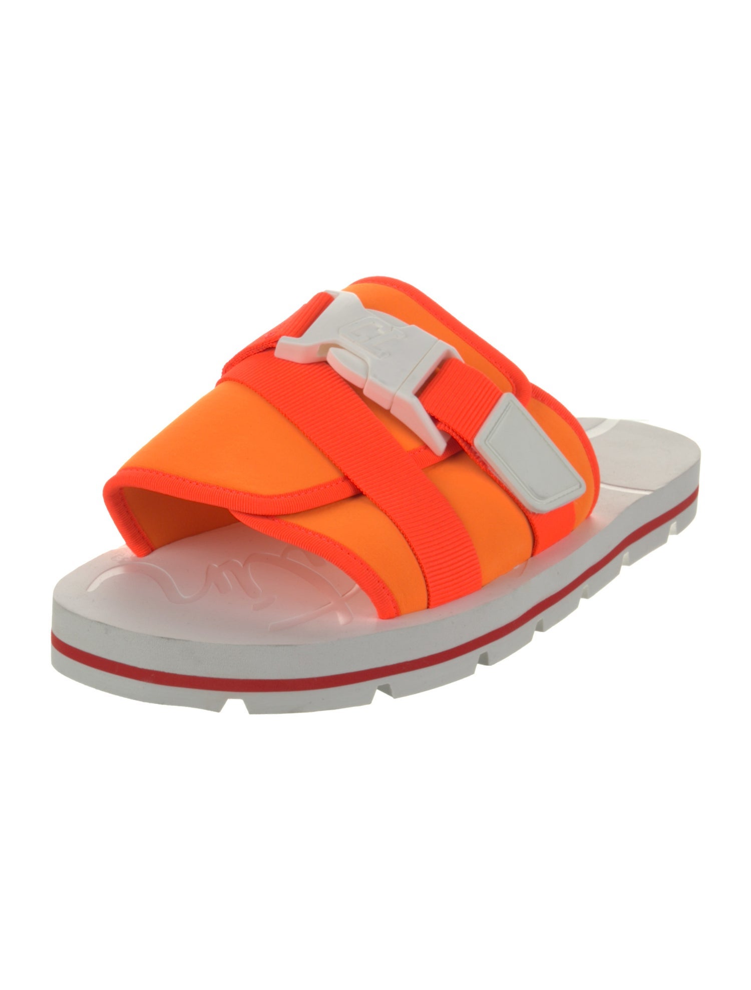 Christian Louboutin Colorblock Pattern Slides