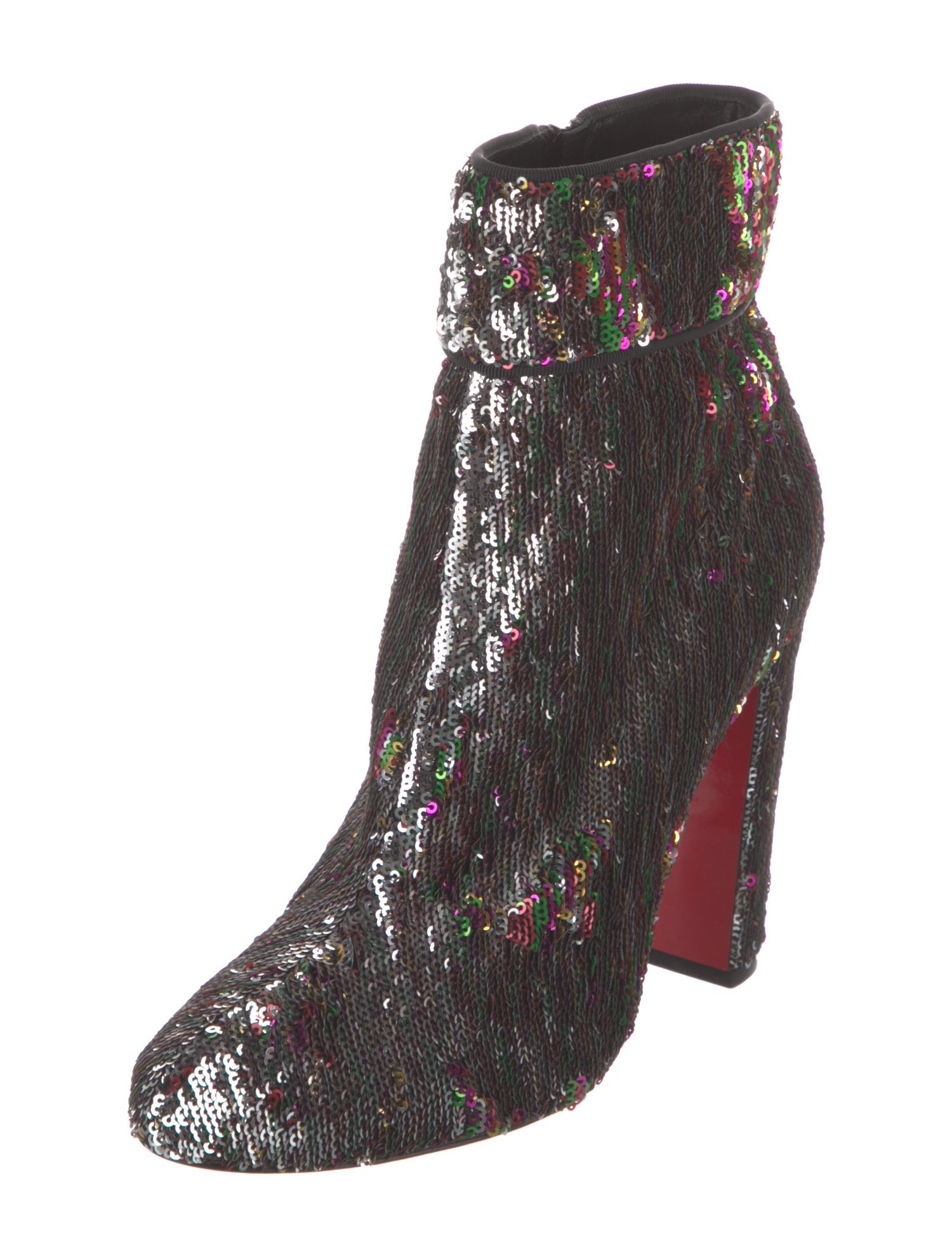 Christian Louboutin Sequins Patterned Boots