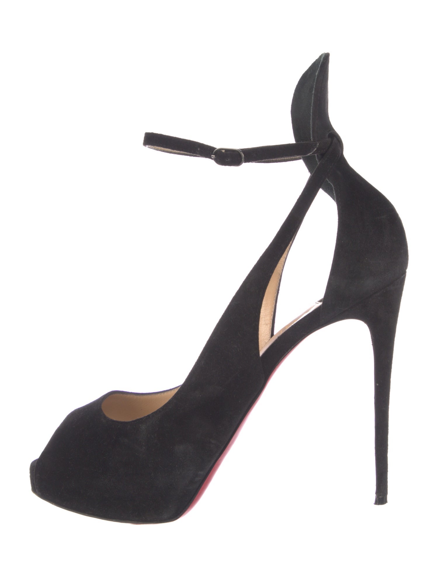 Christian Louboutin Suede D'Orsay Pumps