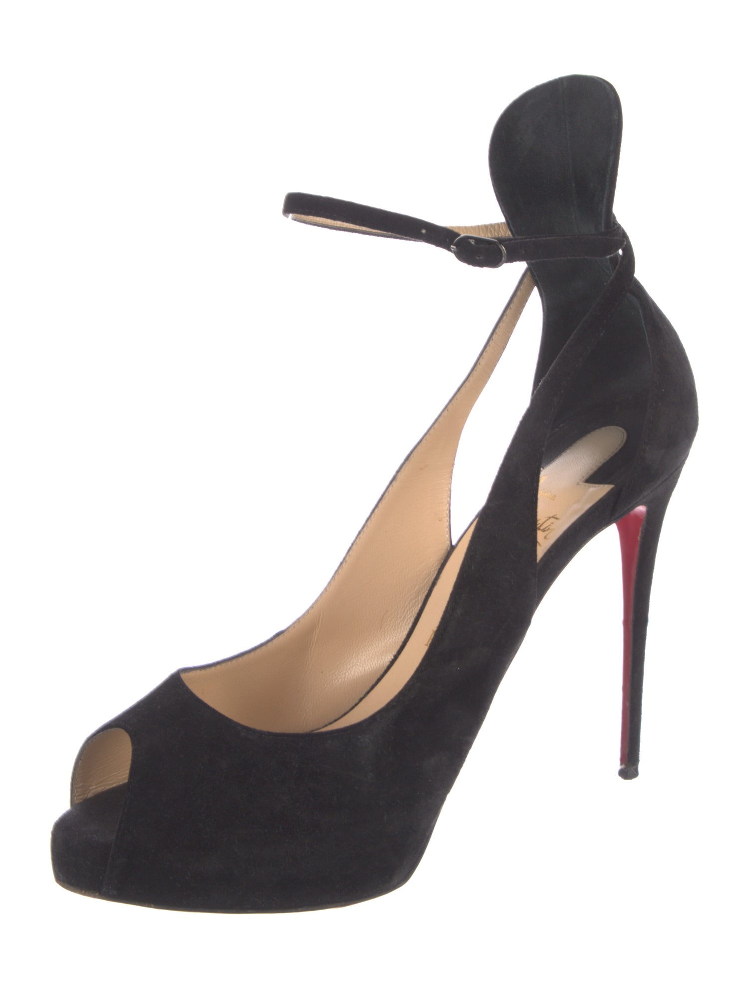 Christian Louboutin Suede D'Orsay Pumps