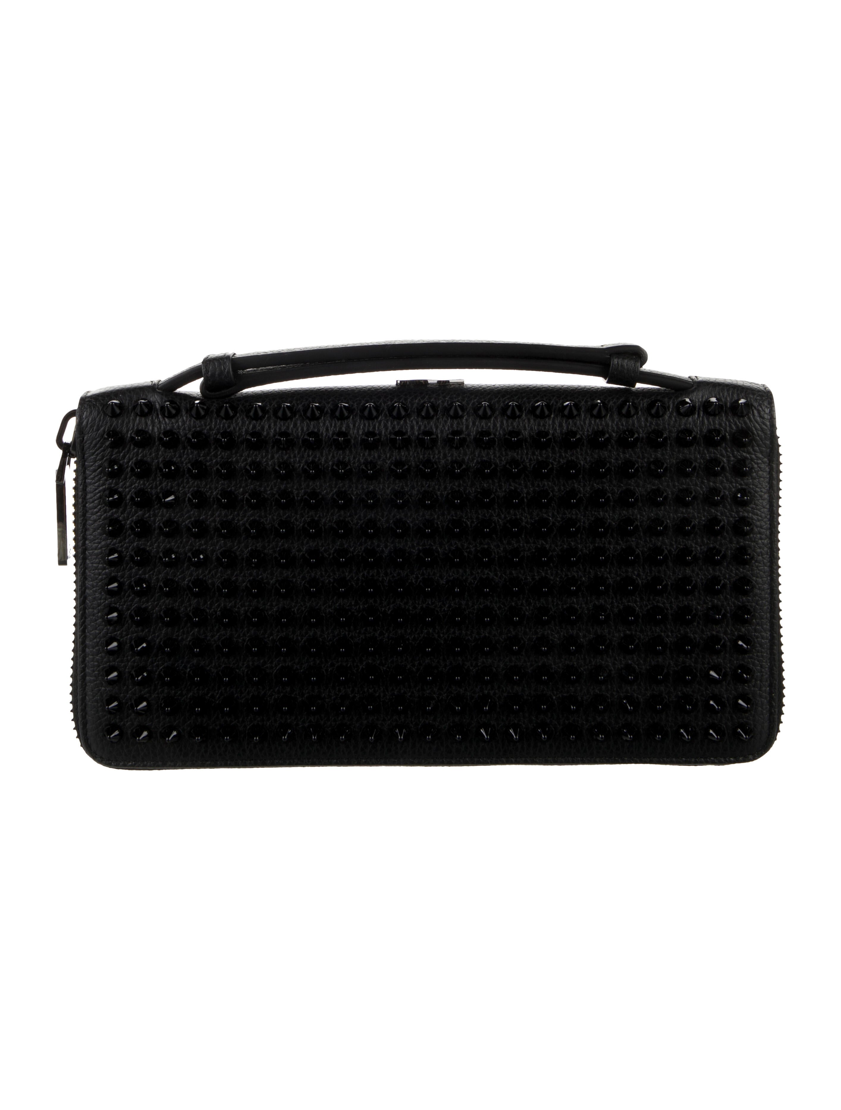 Christian Louboutin Spike Accents Leather Wallet