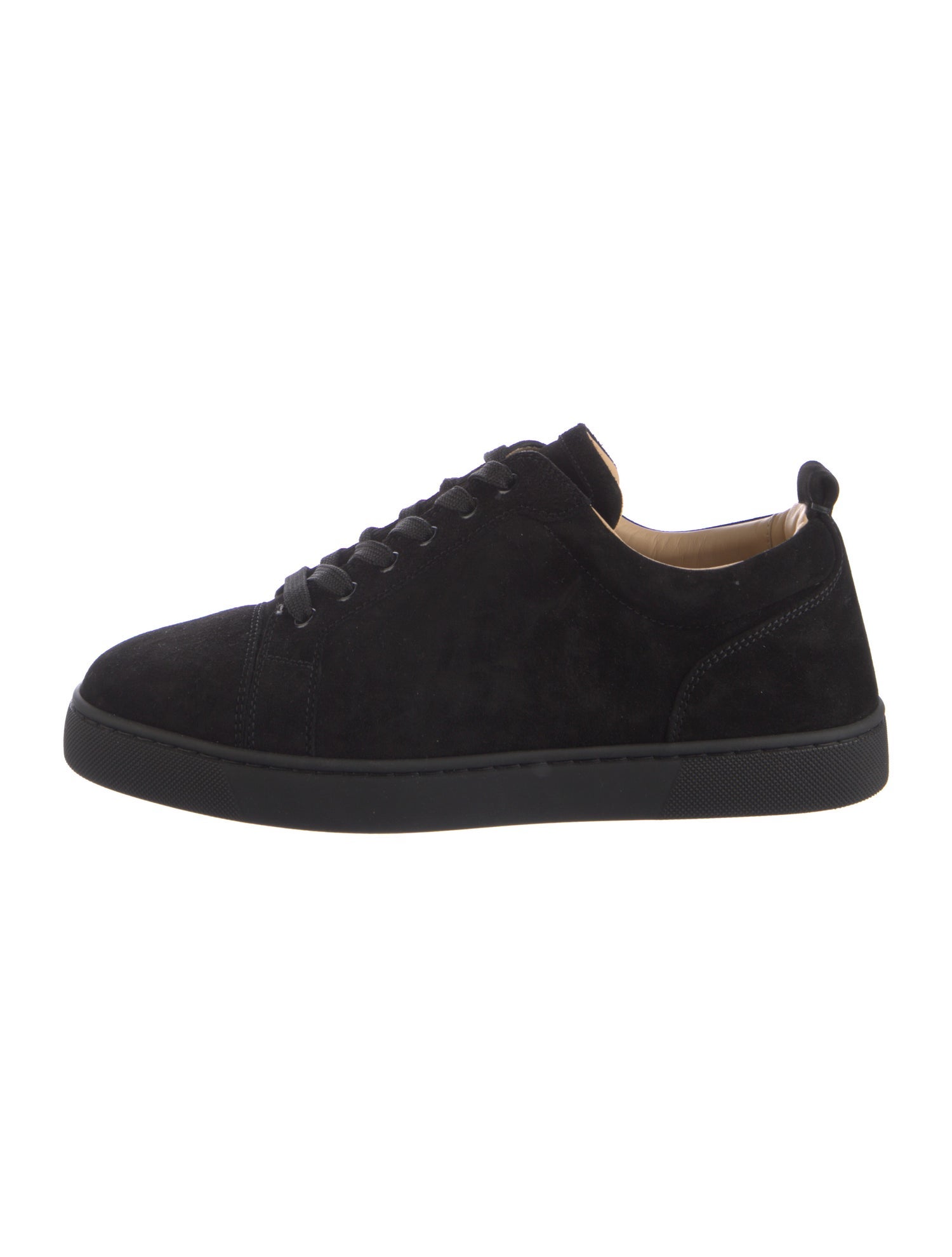 Christian Louboutin Spike Accents Suede Sneakers