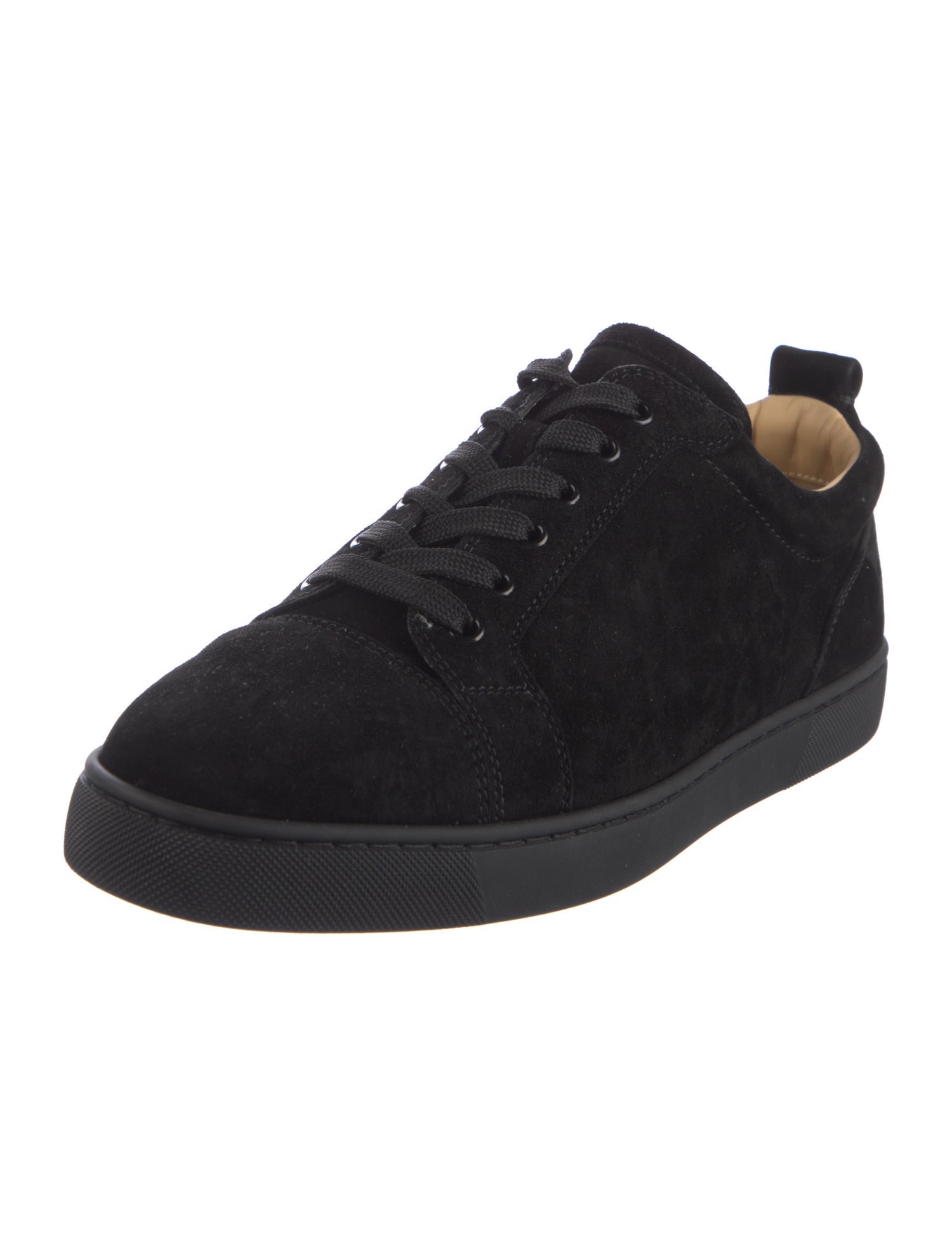 Christian Louboutin Spike Accents Suede Sneakers