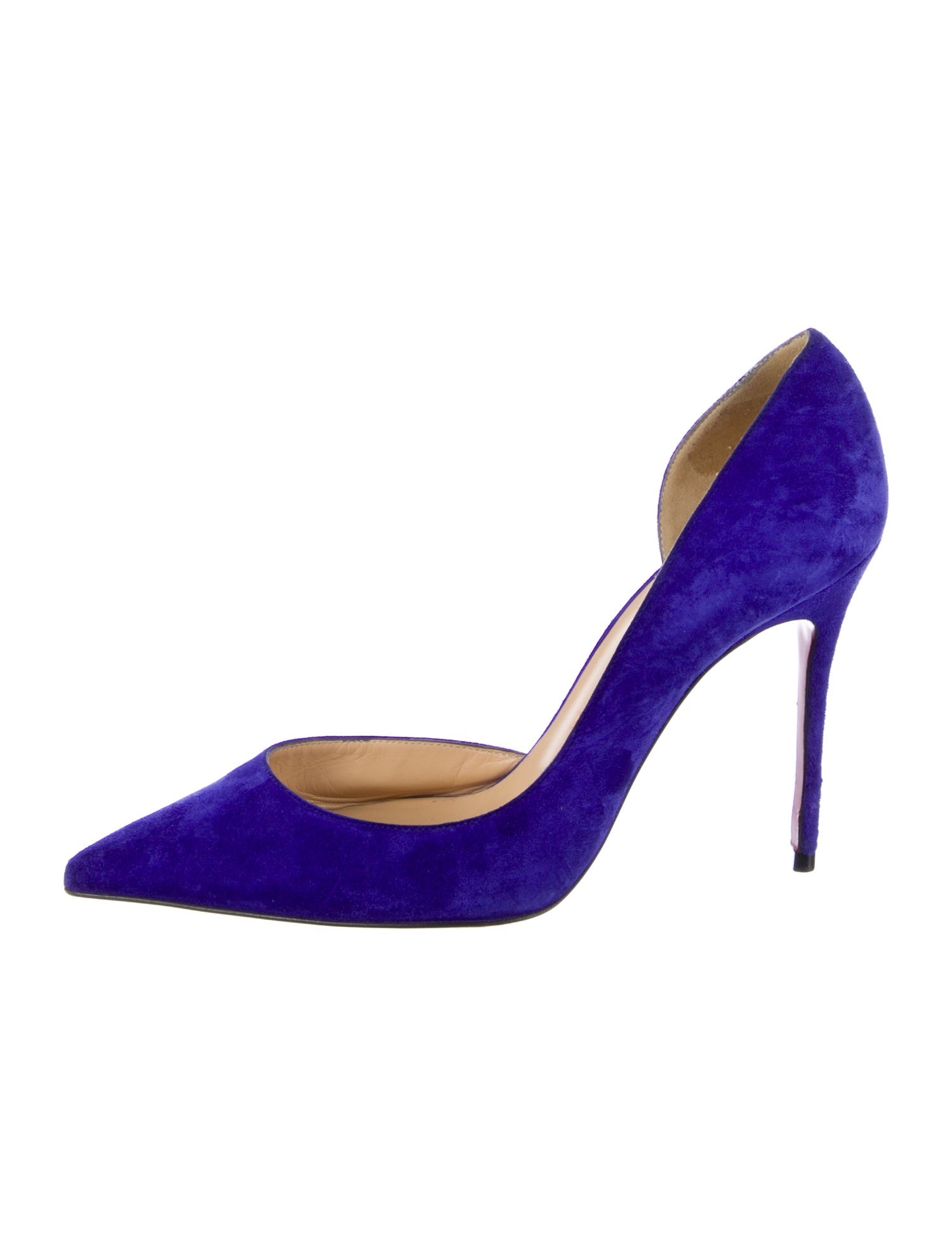 Christian Louboutin Suede D'Orsay Pumps