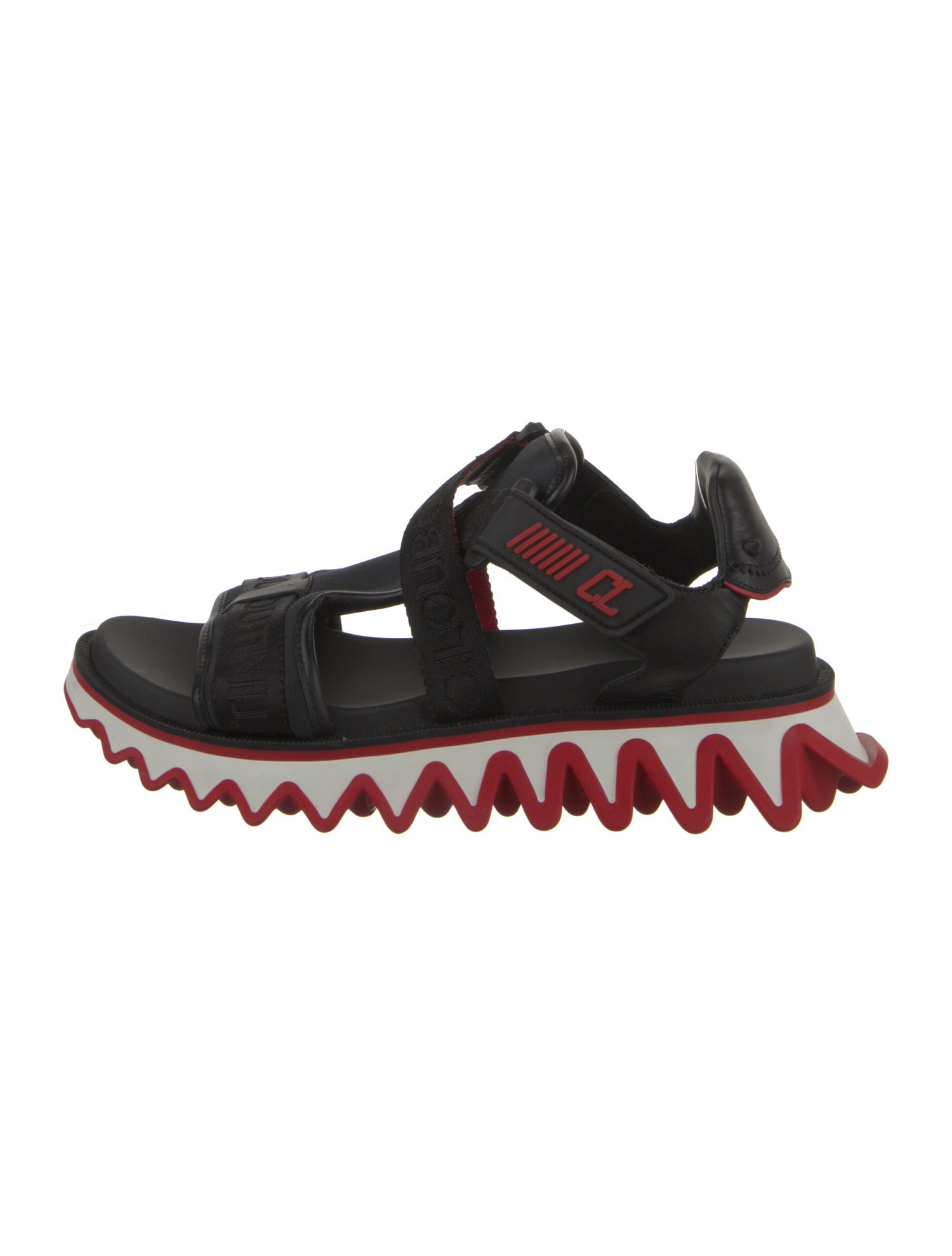 Christian Louboutin Neoprene Studded Accents Sandals