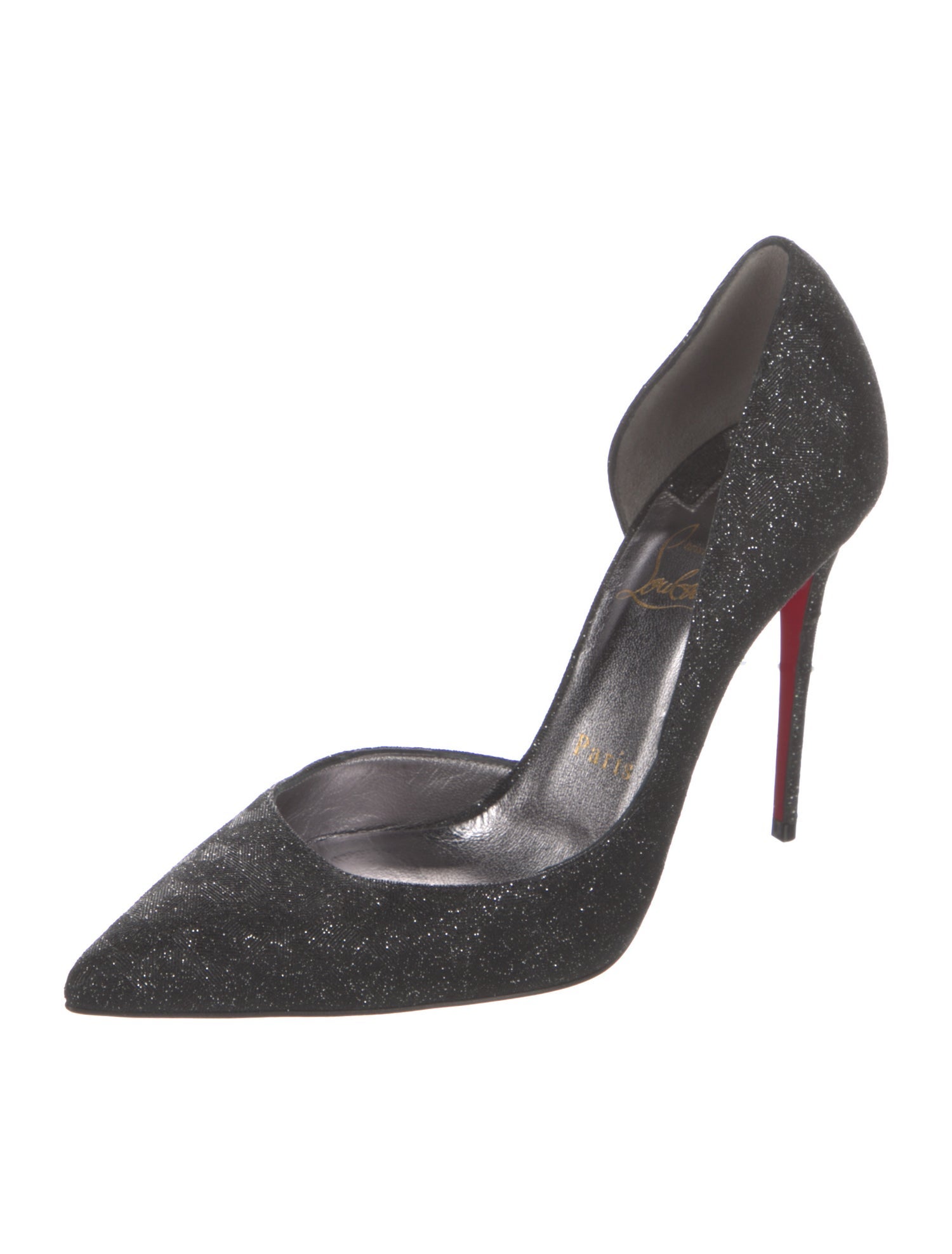 Christian Louboutin Glitter D'Orsay Pumps