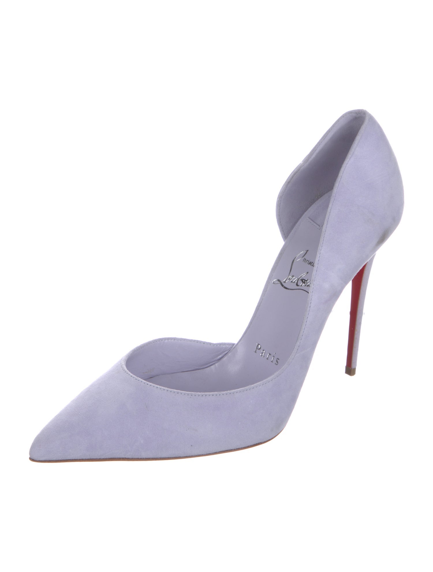 Christian Louboutin Suede D'Orsay Pumps
