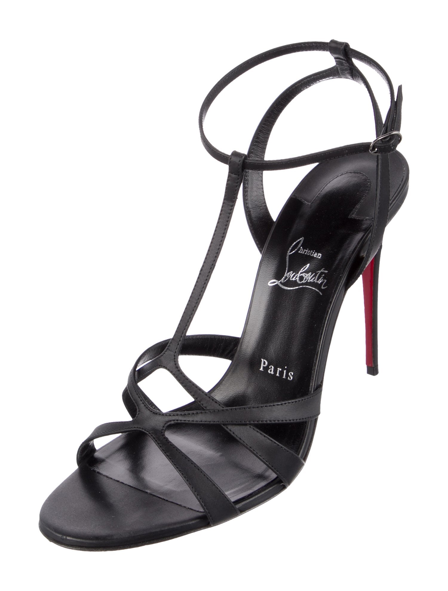 Christian Louboutin Leather T-Strap Sandals