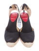 Christian Louboutin Lace-Up Espadrille Wedges