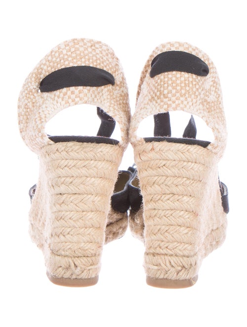 Christian Louboutin Lace-Up Espadrille Wedges