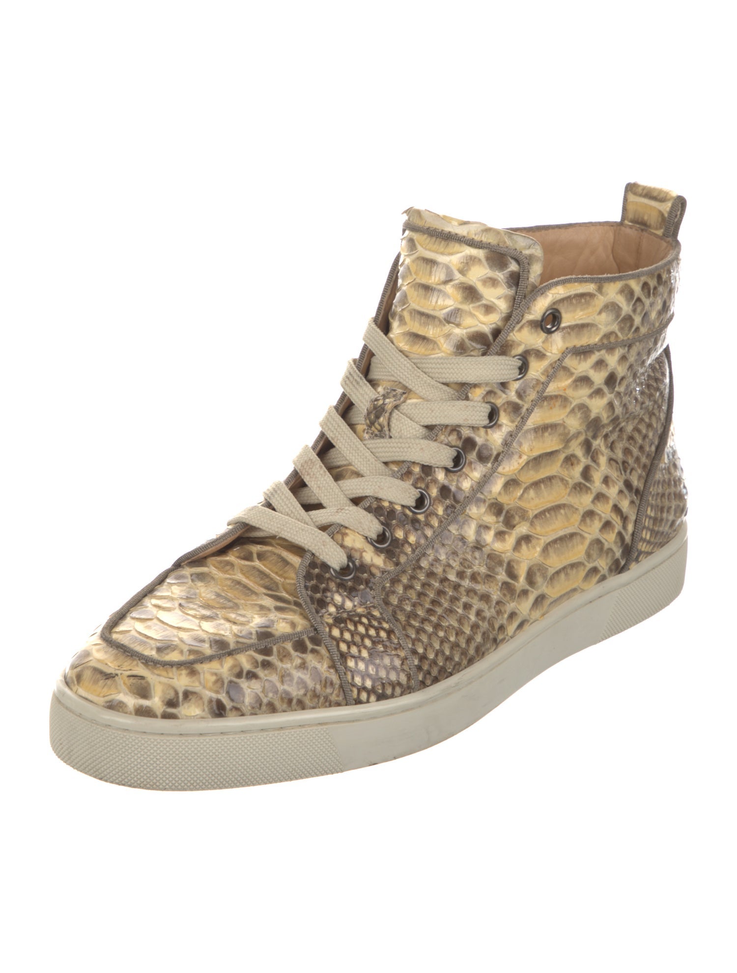 Christian Louboutin Python Animal Print Sneakers