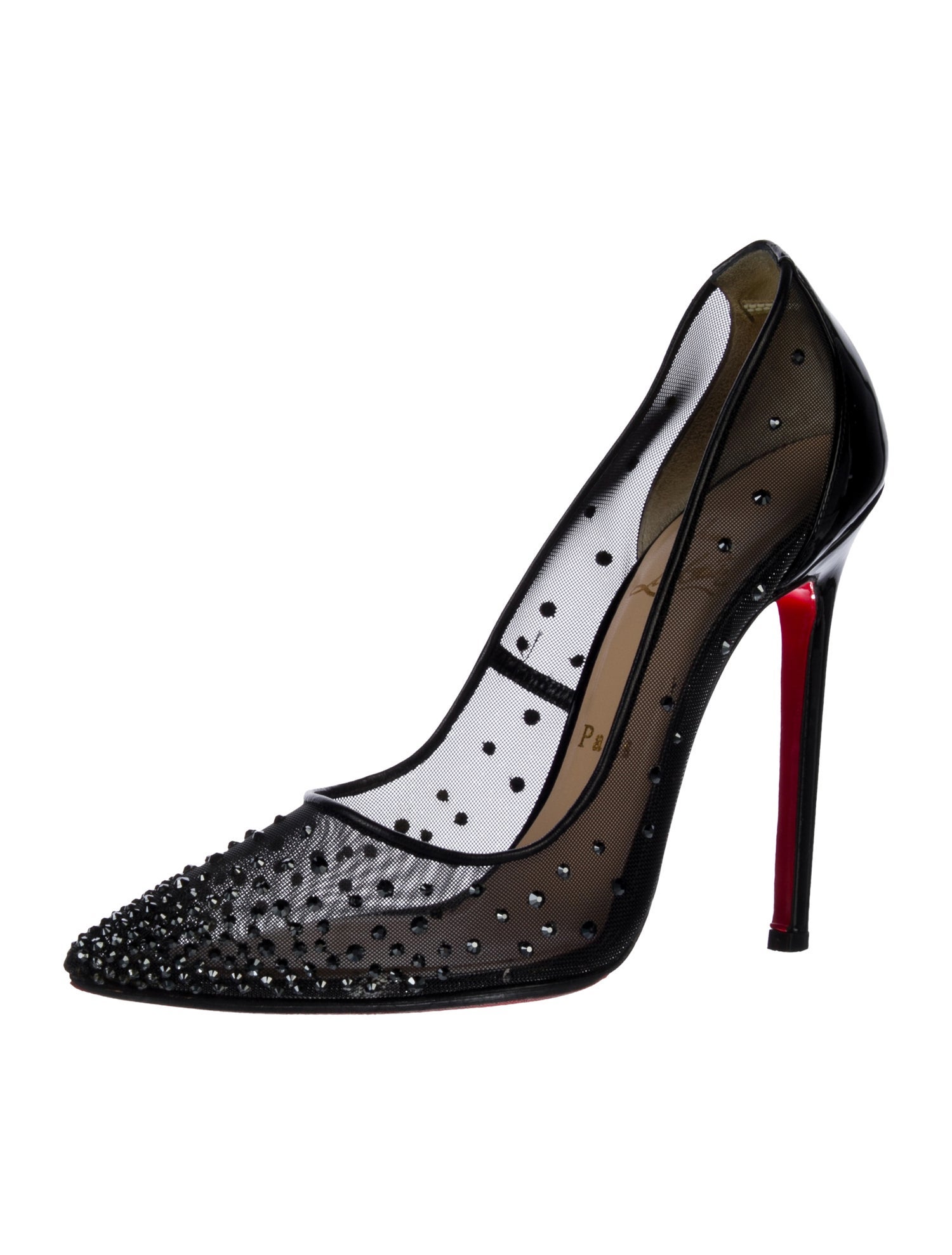Christian Louboutin Mesh Mesh Accents Pumps