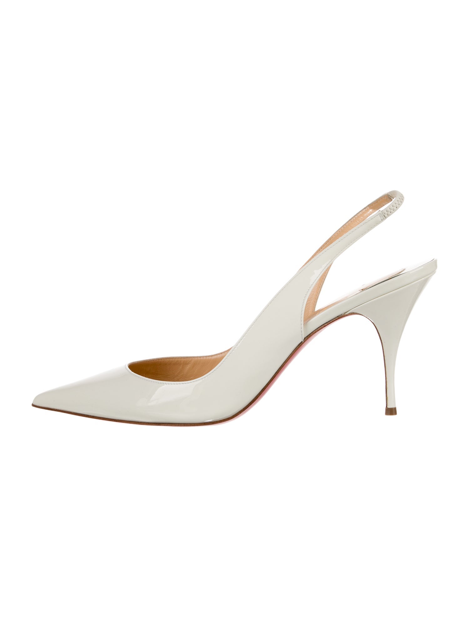 Christian Louboutin Patent Leather Slingback Pumps