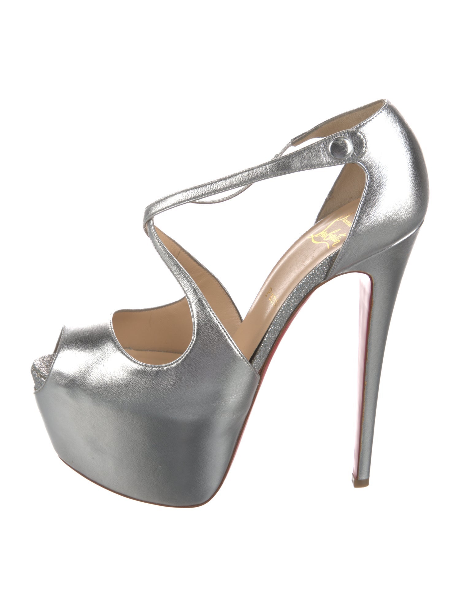 Christian Louboutin Leather T-Strap Pumps