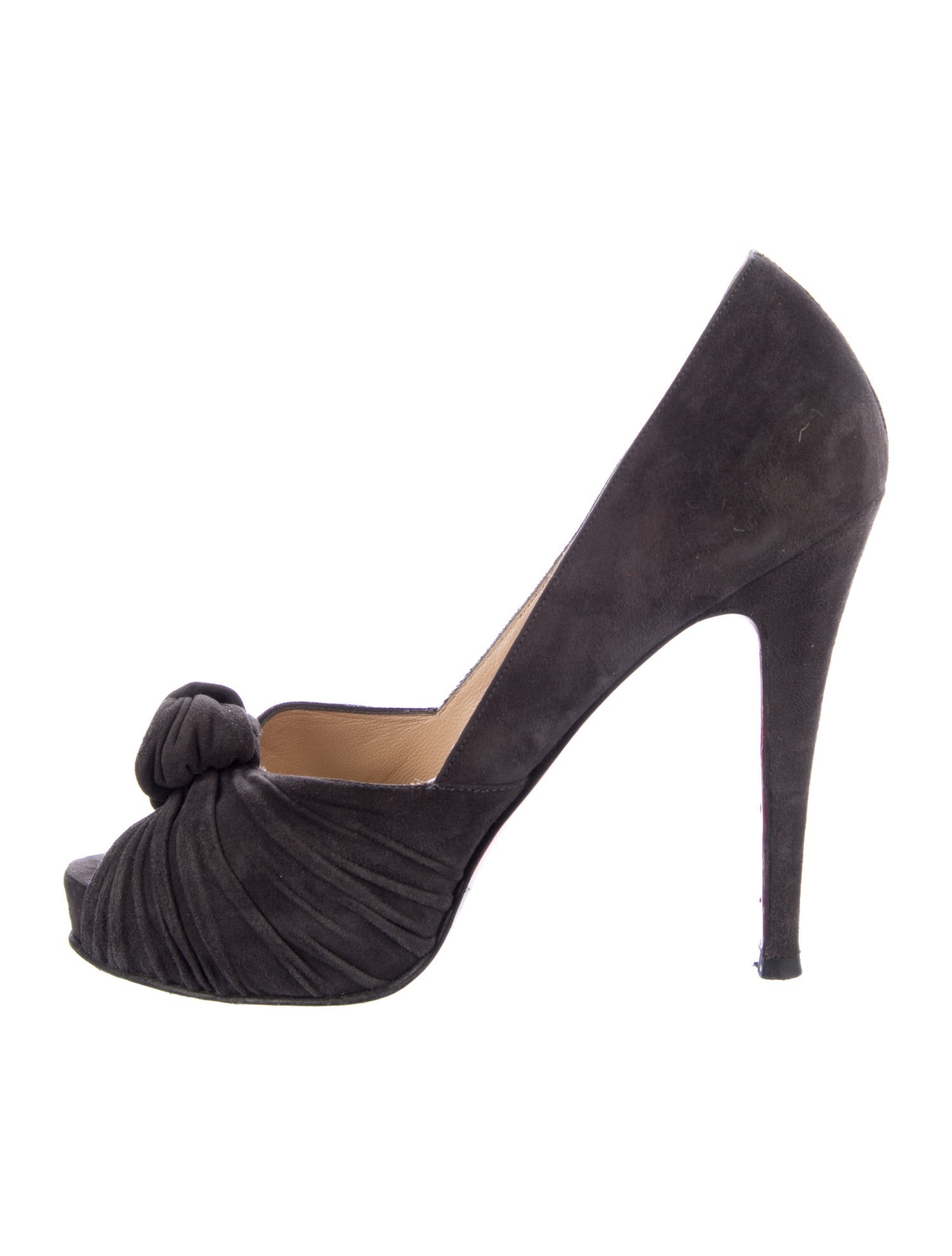 Christian Louboutin Suede D'Orsay Pumps