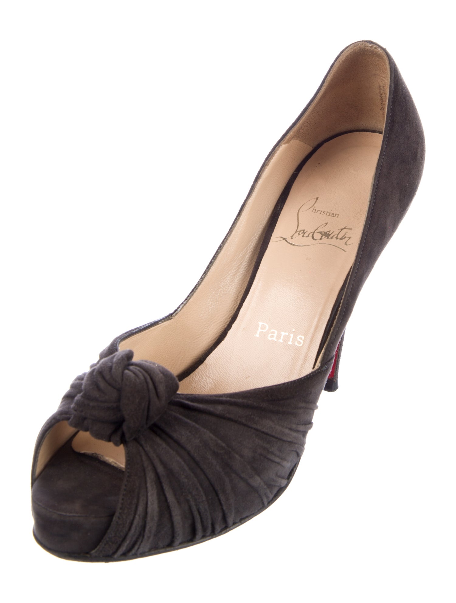 Christian Louboutin Suede D'Orsay Pumps