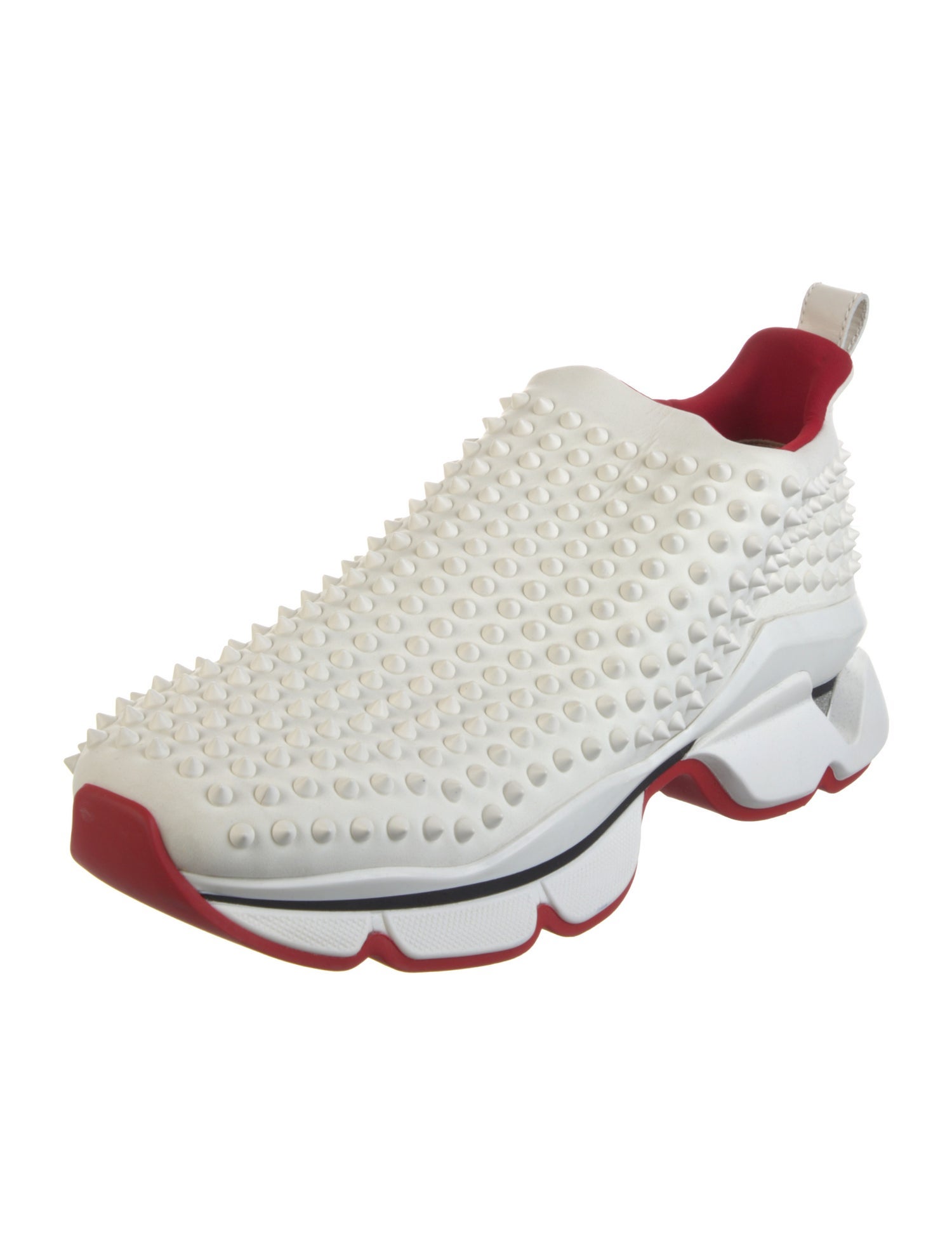 Christian Louboutin Spike Accents Neoprene Athletic Sneakers
