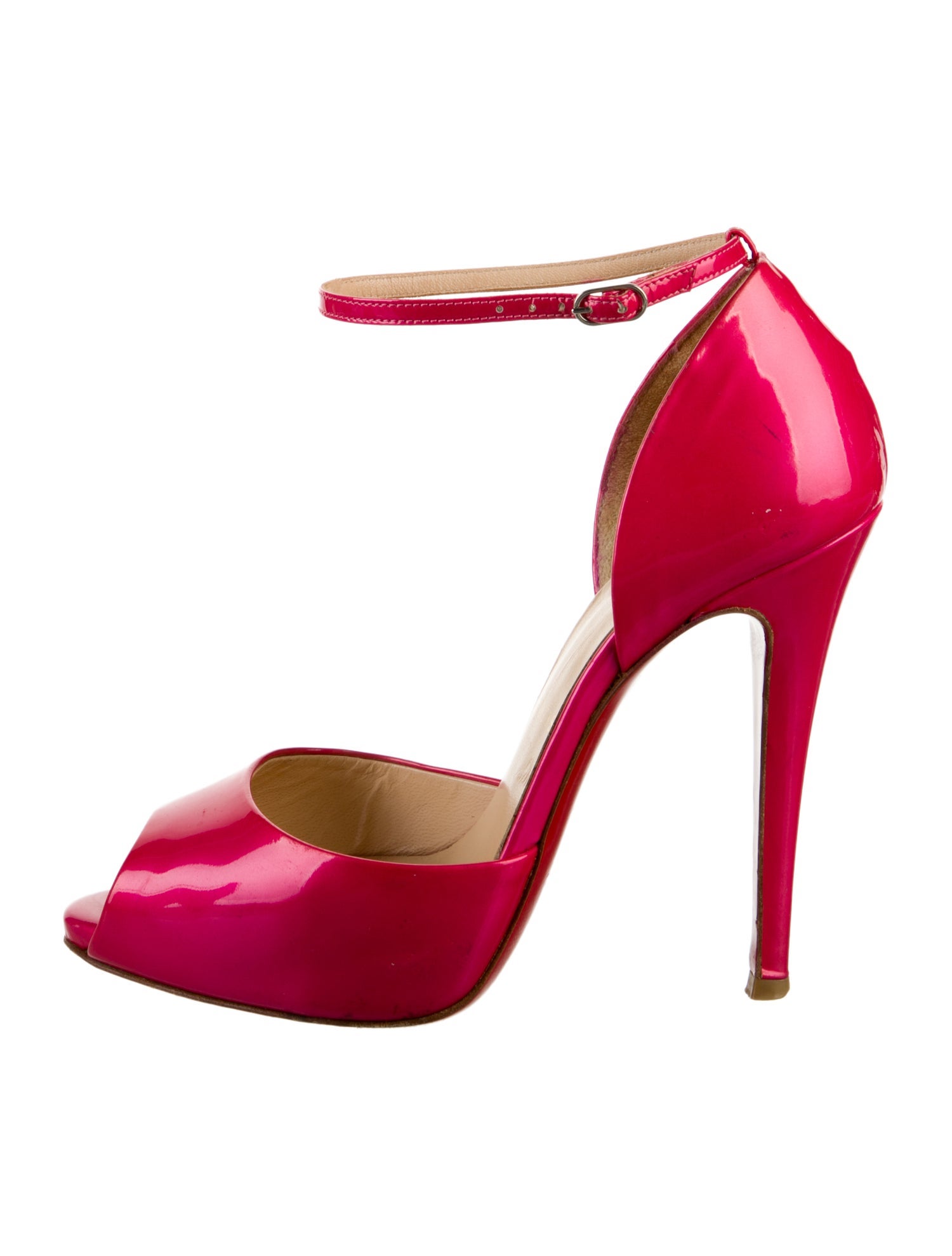 Christian Louboutin Patent Leather D'Orsay Pumps