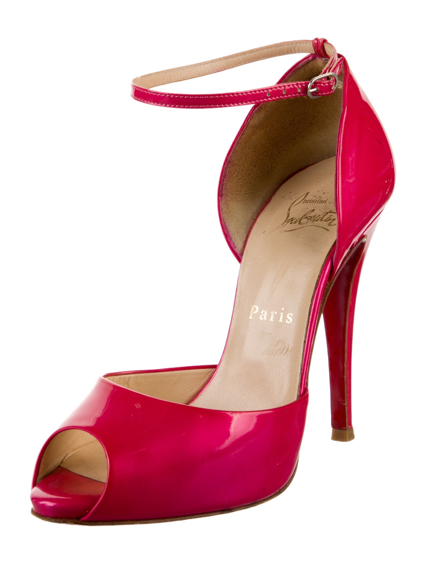 Christian Louboutin Patent Leather D'Orsay Pumps