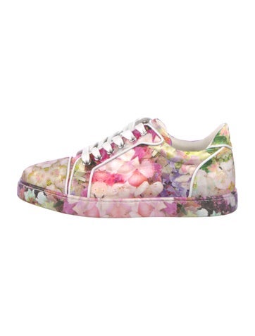 Christian Louboutin Sneakers Leather Floral Print 8