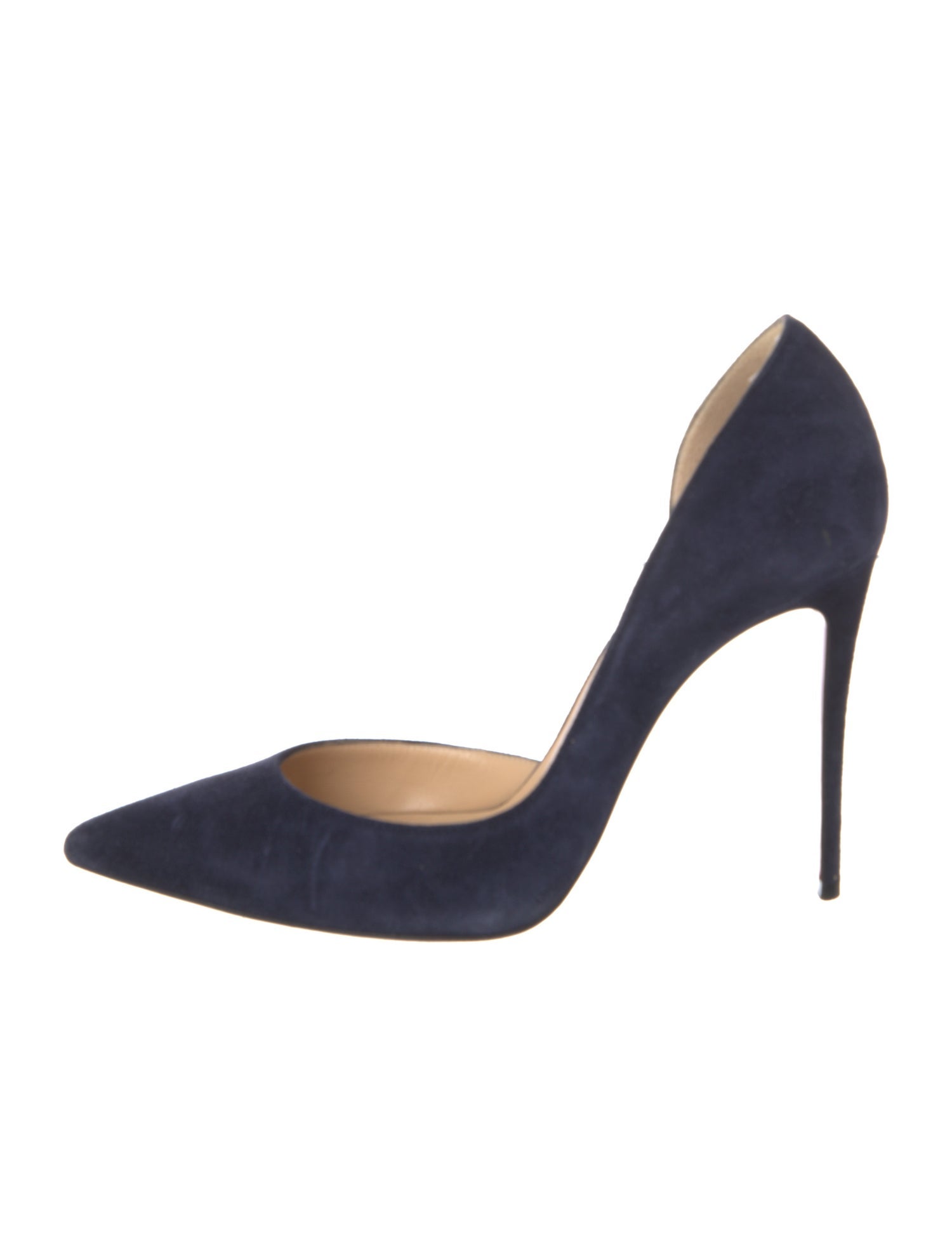 Christian Louboutin Suede D'Orsay Pumps