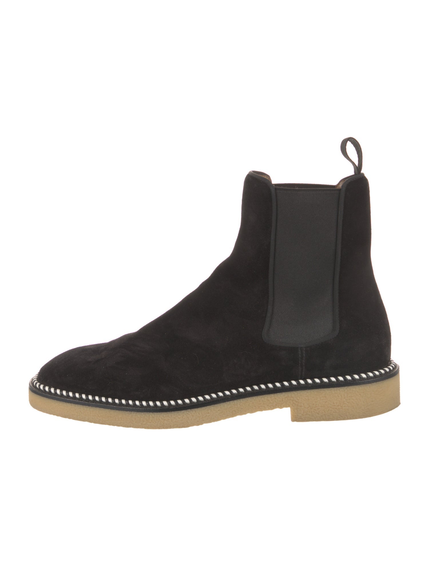 Christian Louboutin Chelsea Crepe Flat Crosta Boot Suede Chelsea Boots