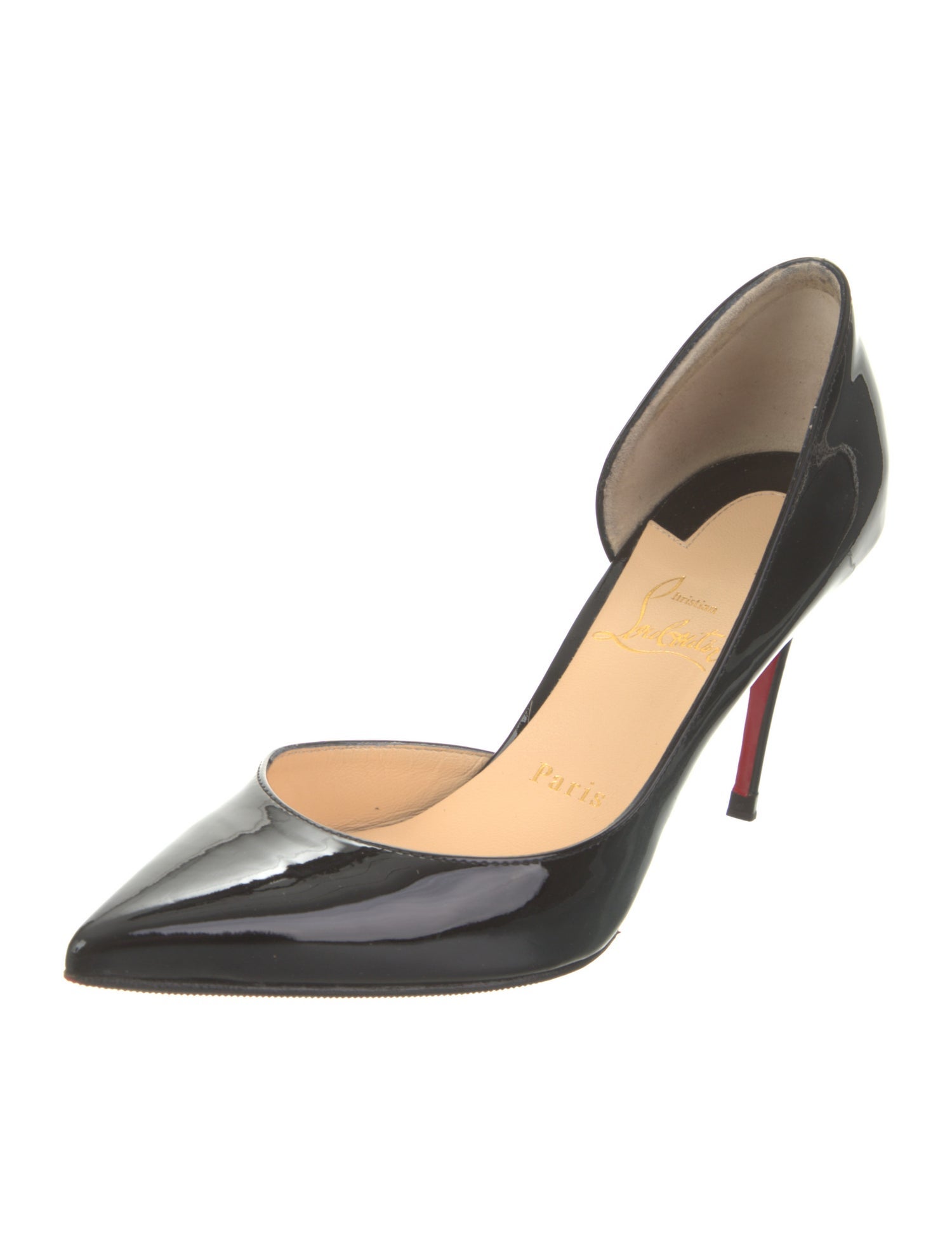 Christian Louboutin Patent Leather D'Orsay Pumps