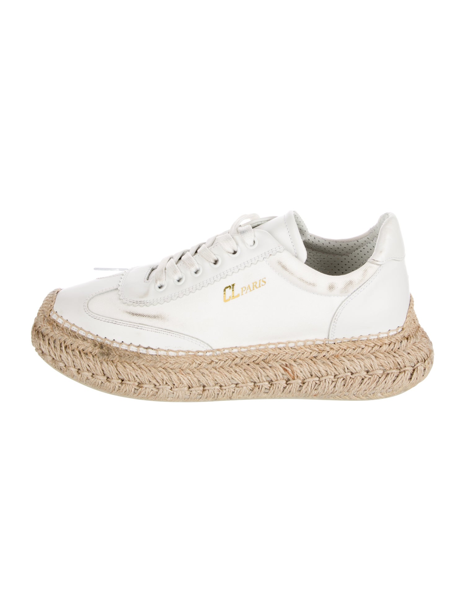 Christian Louboutin Leather Espadrille Sneakers
