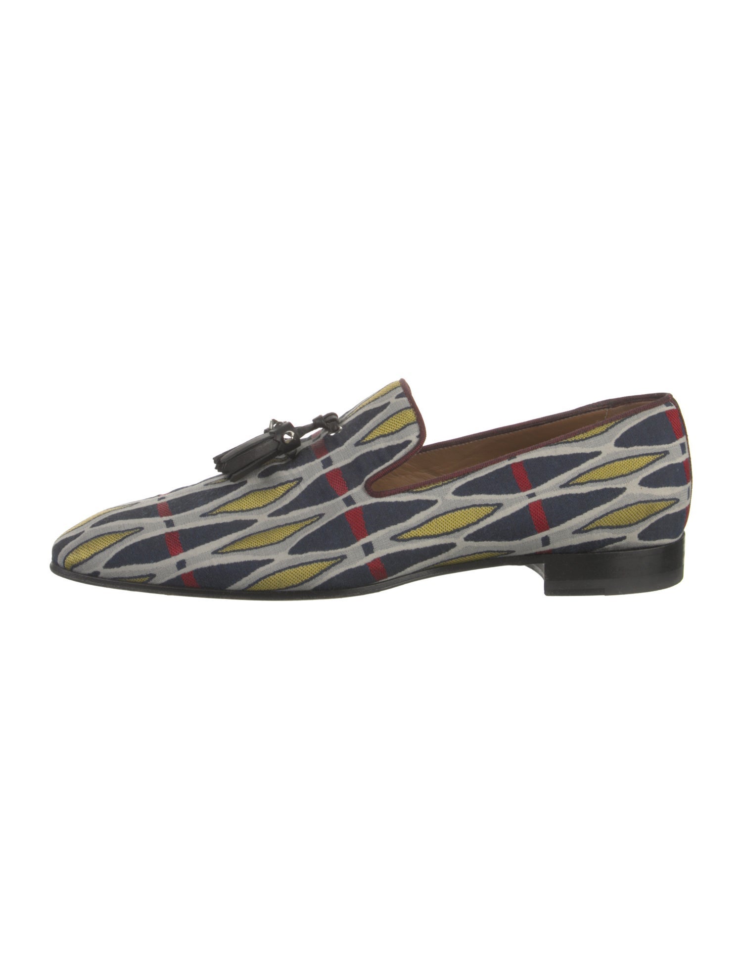 Christian Louboutin Printed Tassel Accents Loafers