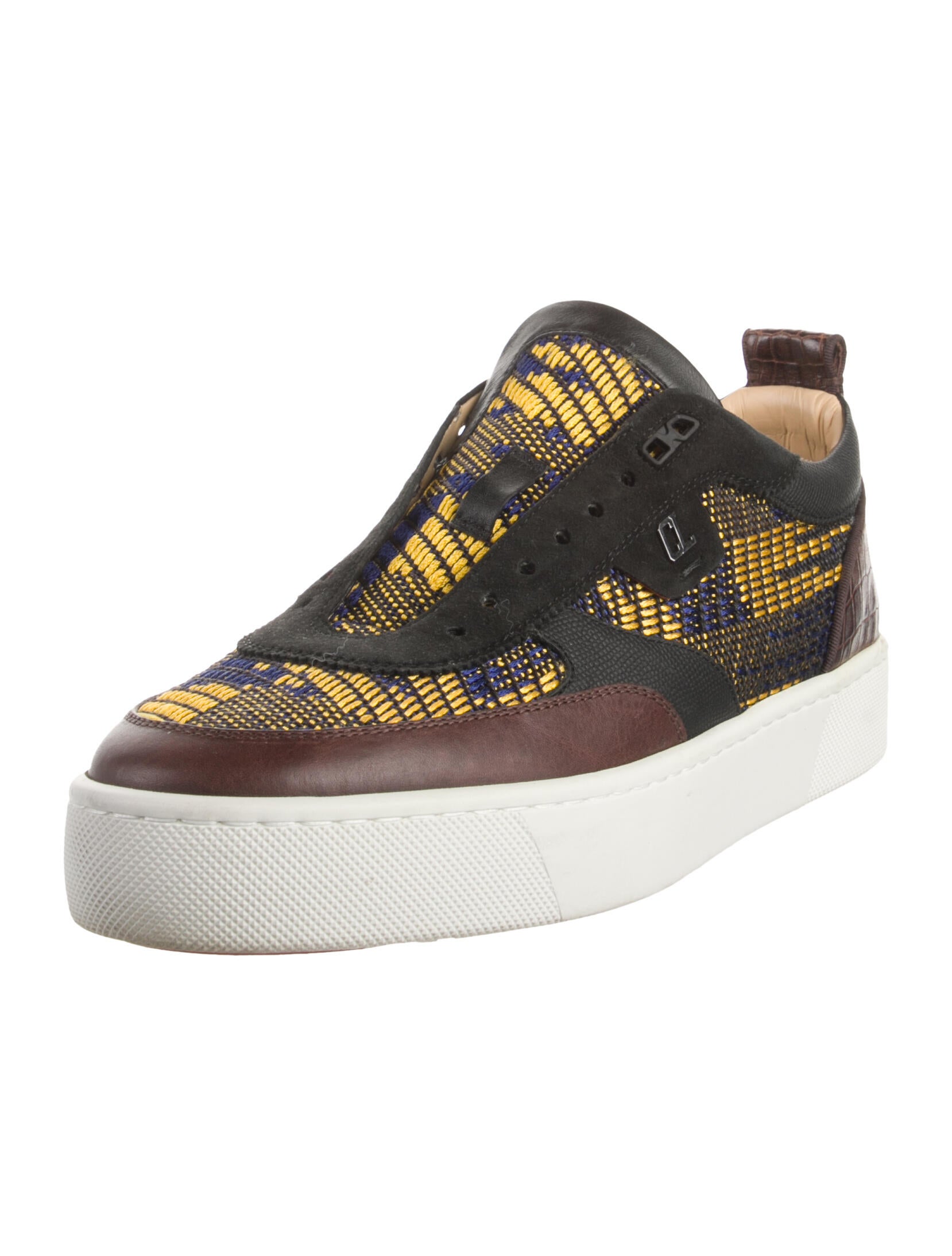 Christian Louboutin Leather Printed Sneakers