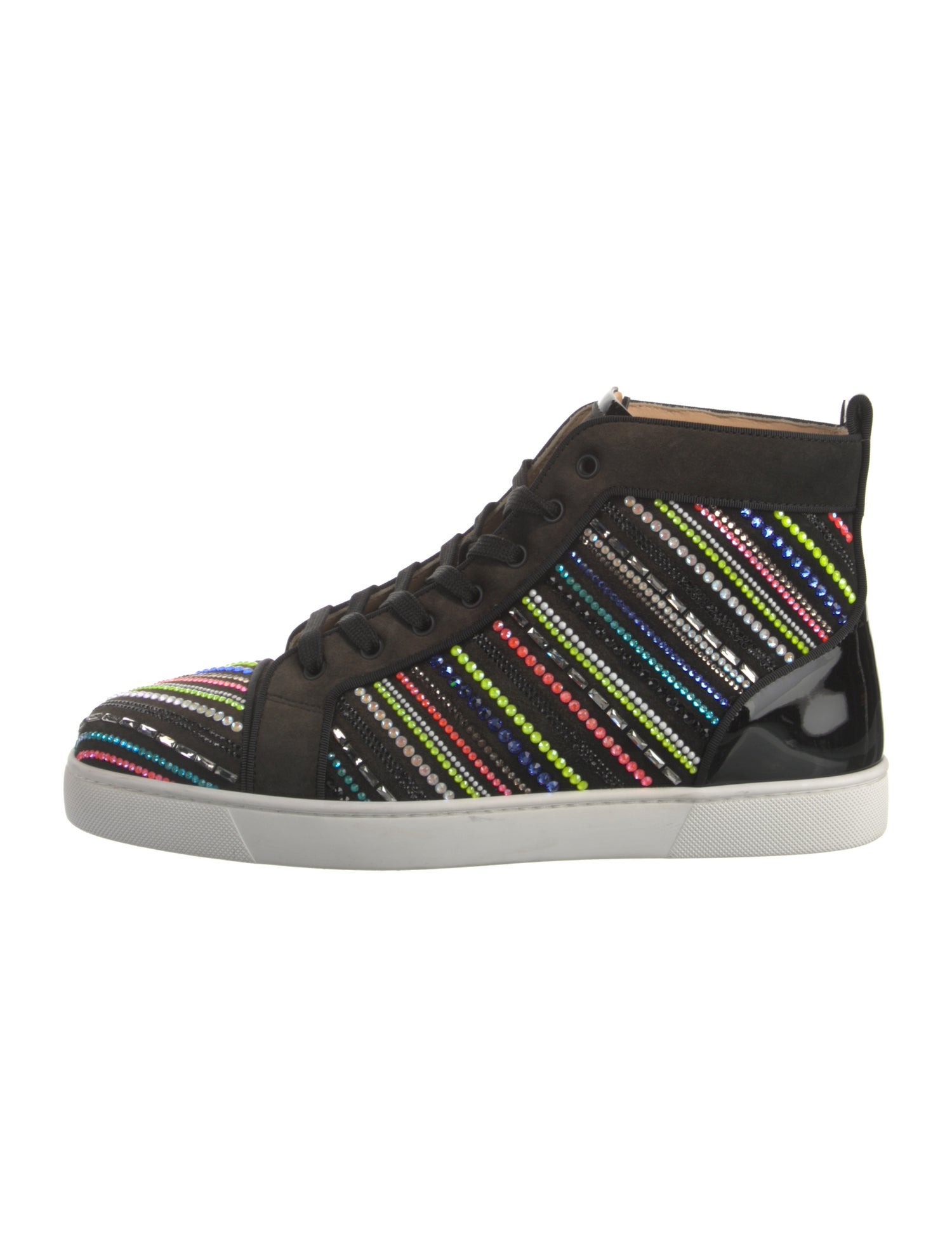 Christian Louboutin Suede Printed Sneakers