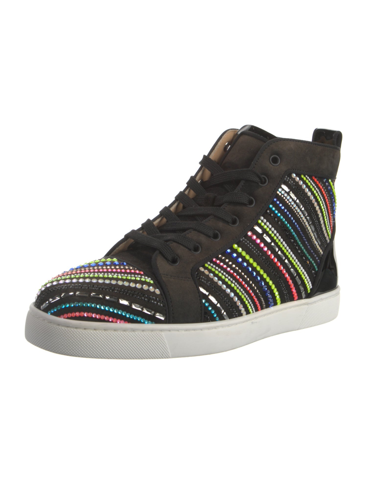 Christian Louboutin Suede Printed Sneakers