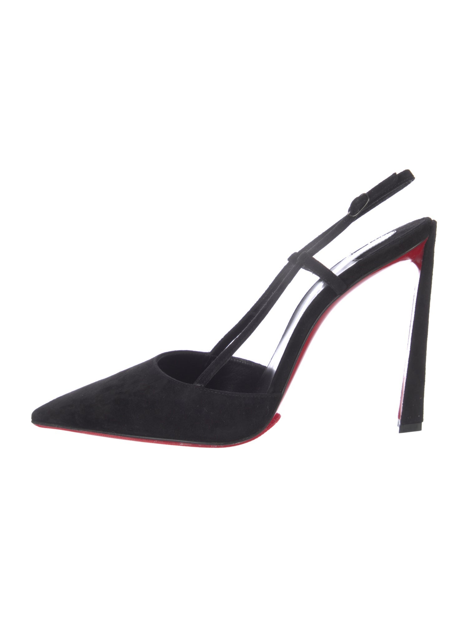 Christian Louboutin Suede Slingback Pumps