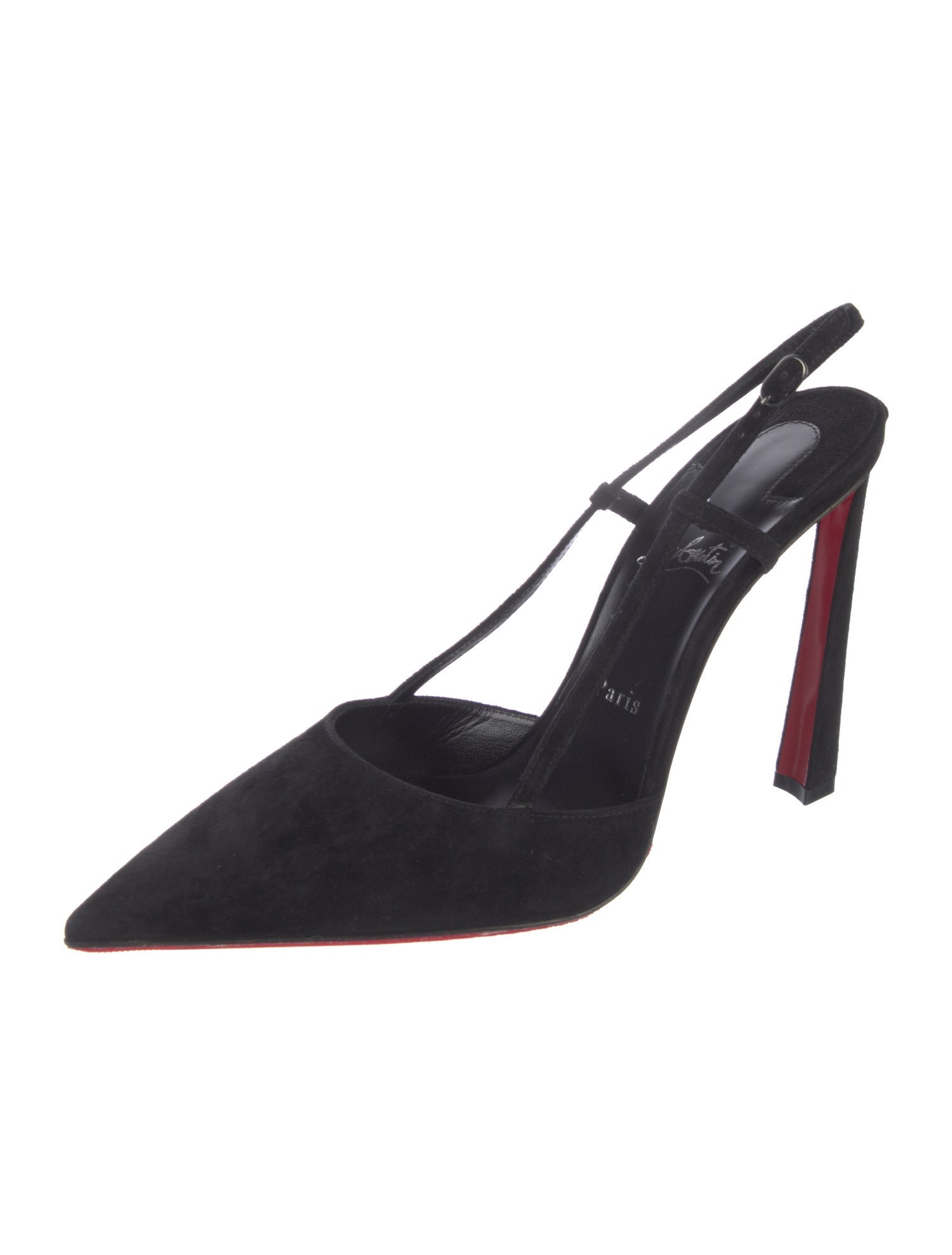 Christian Louboutin Suede Slingback Pumps