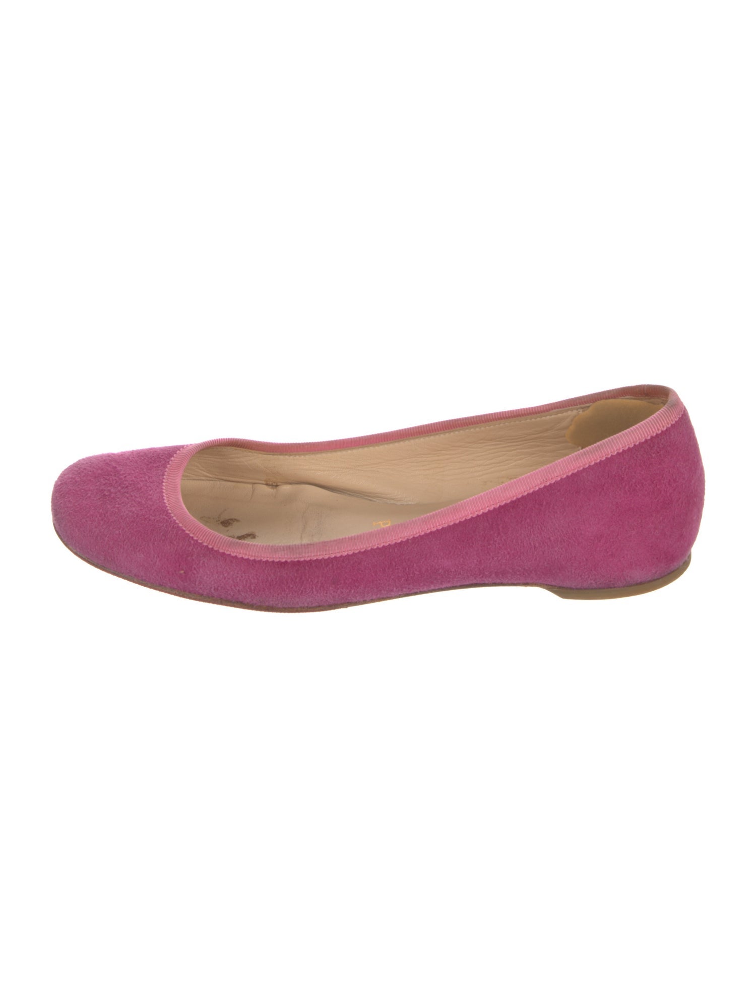 Christian Louboutin Vintage Suede Ballet Flats