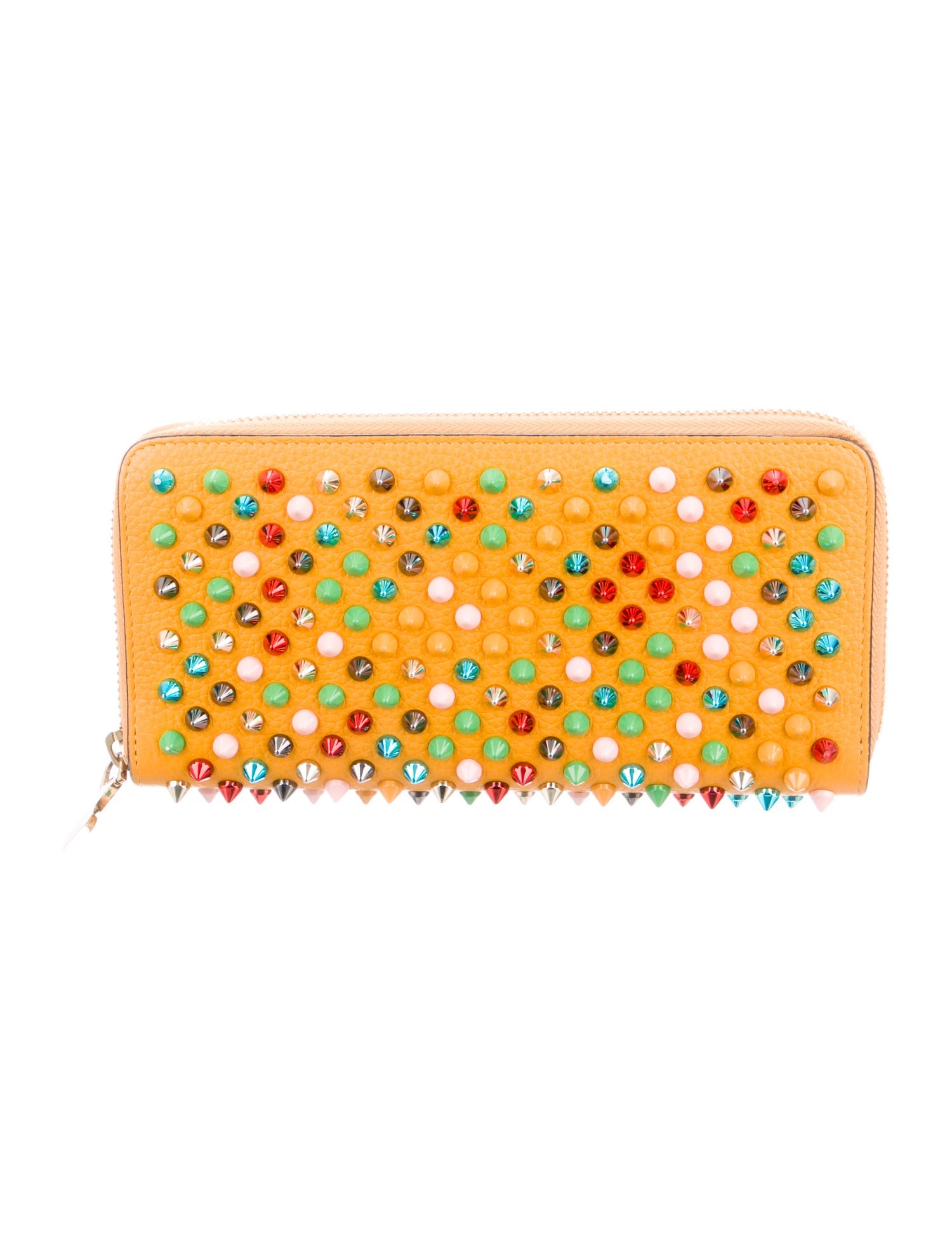 Christian Louboutin Spike Accents Leather Wallet