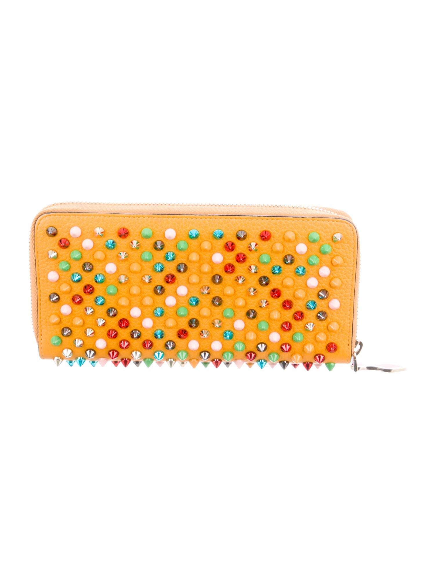 Christian Louboutin Spike Accents Leather Wallet