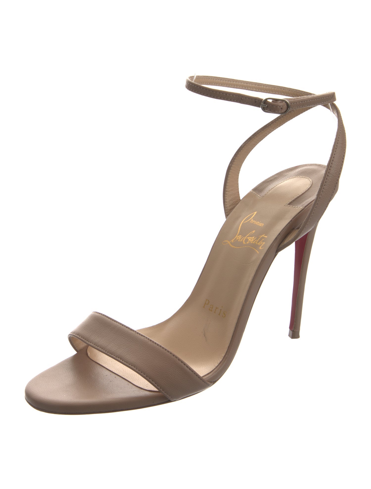 Christian Louboutin Leather Slingback Sandals