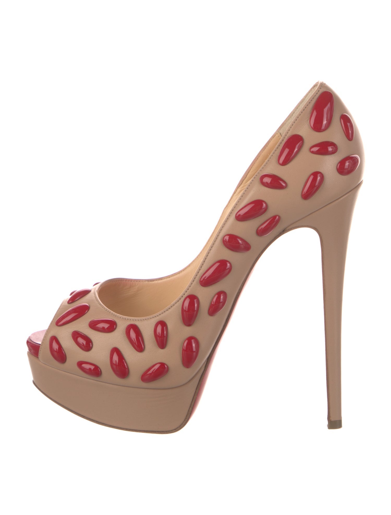 Christian Louboutin Leather Printed Pumps