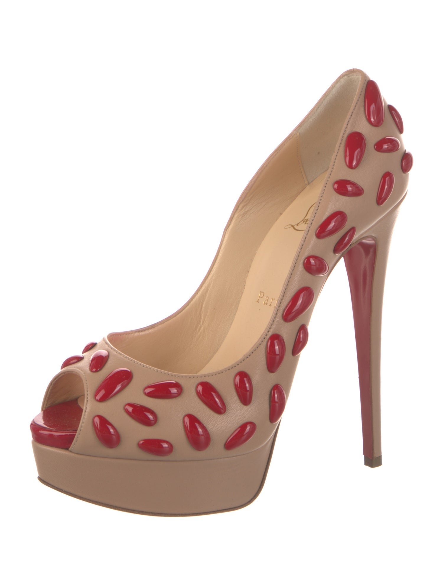 Christian Louboutin Leather Printed Pumps