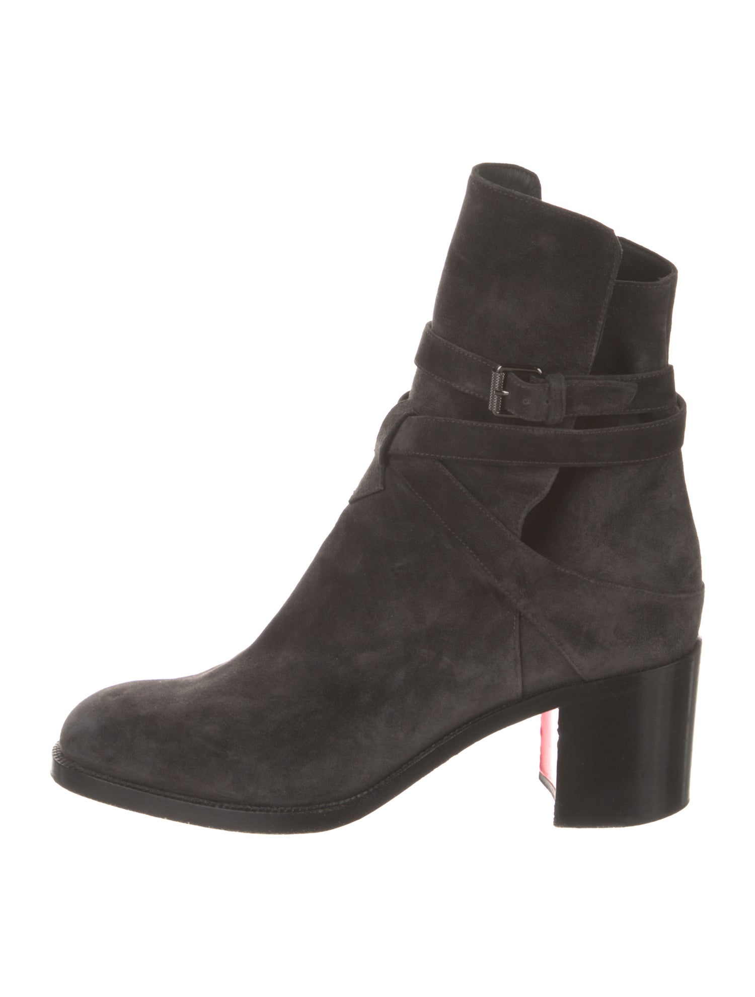 Christian Louboutin Suede Combat Boots