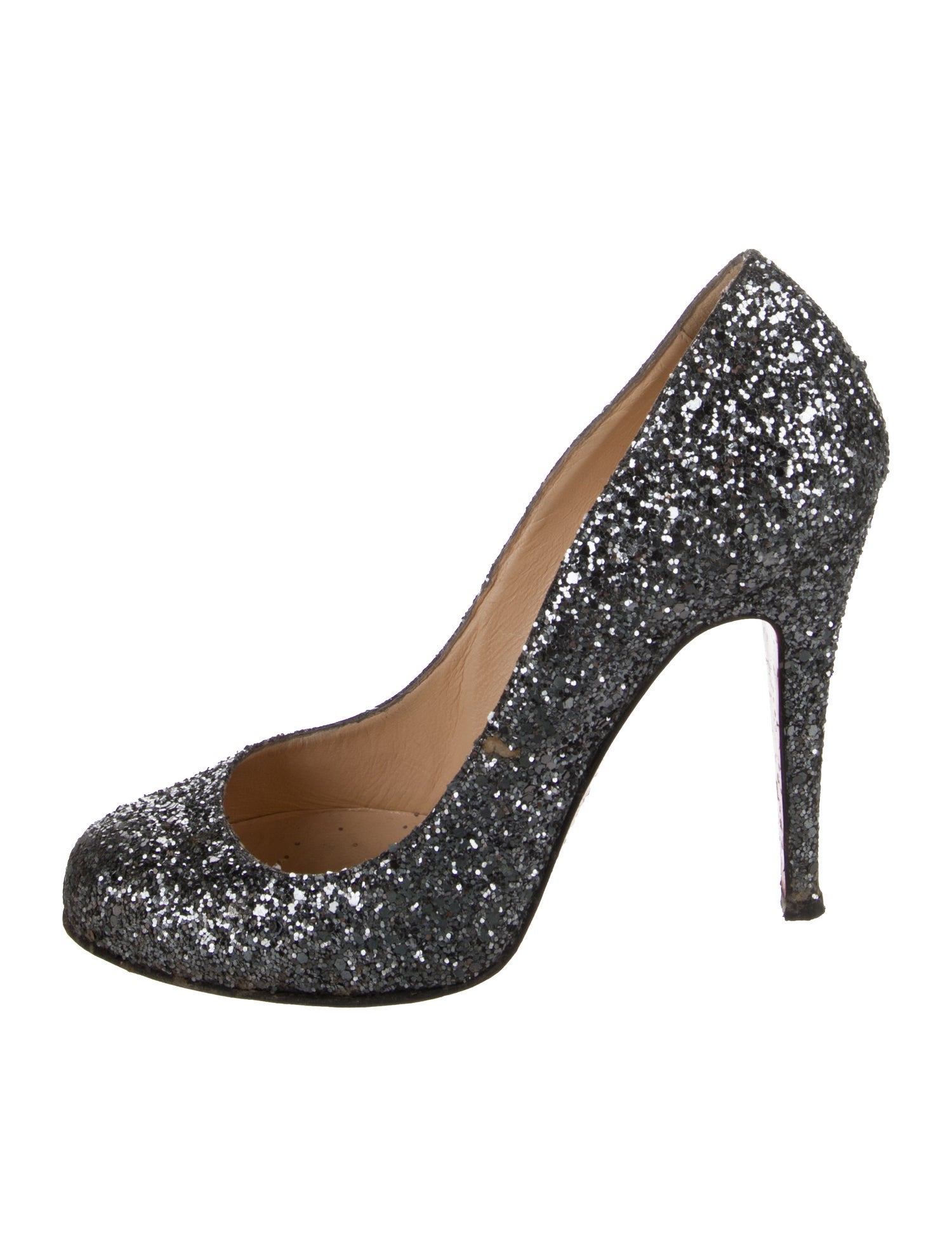 Christian Louboutin Glitter Glitter Accents Pumps