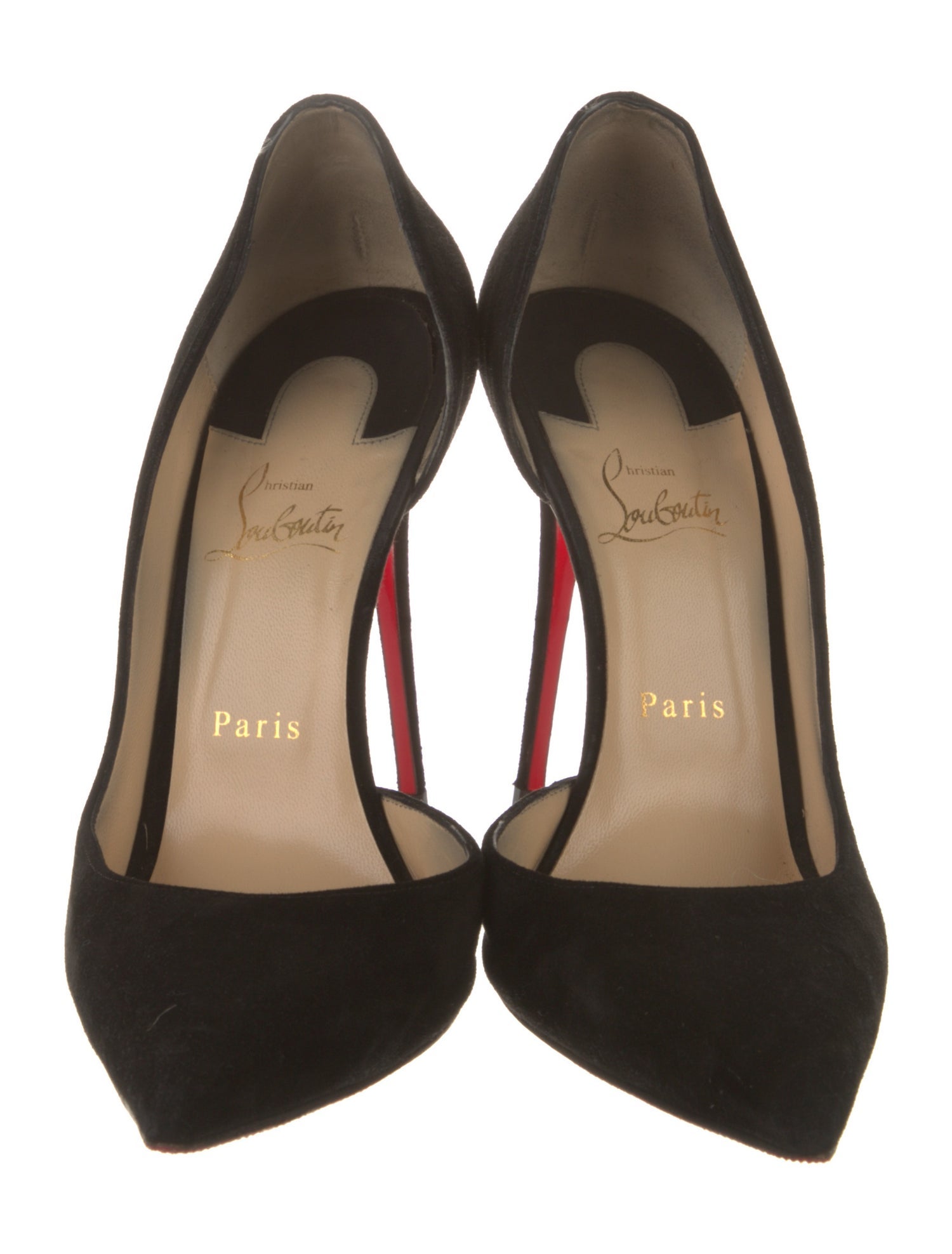 Christian Louboutin Suede D'Orsay Pumps