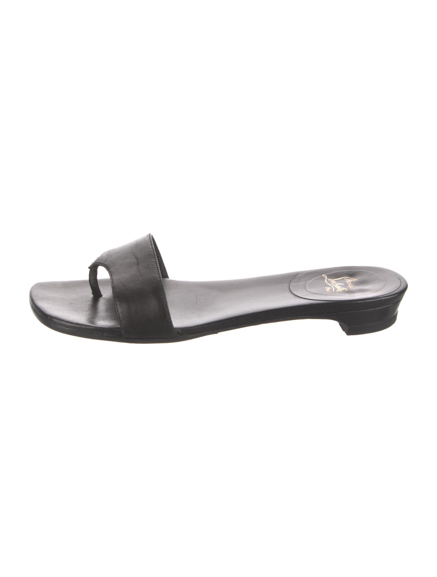 Christian Louboutin Leather Slides