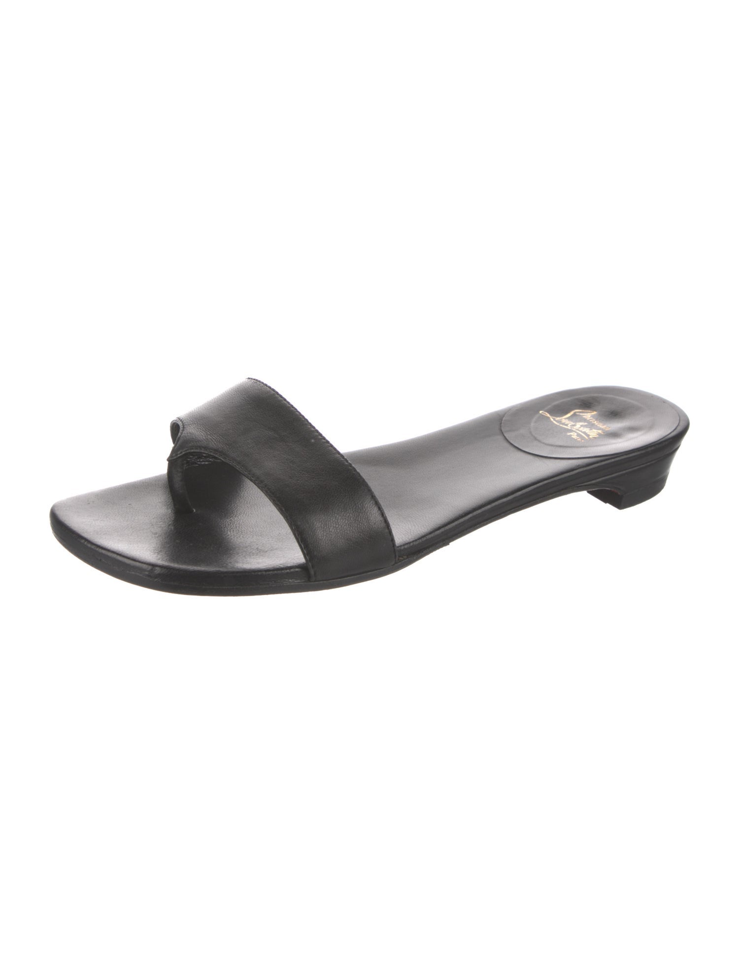 Christian Louboutin Leather Slides