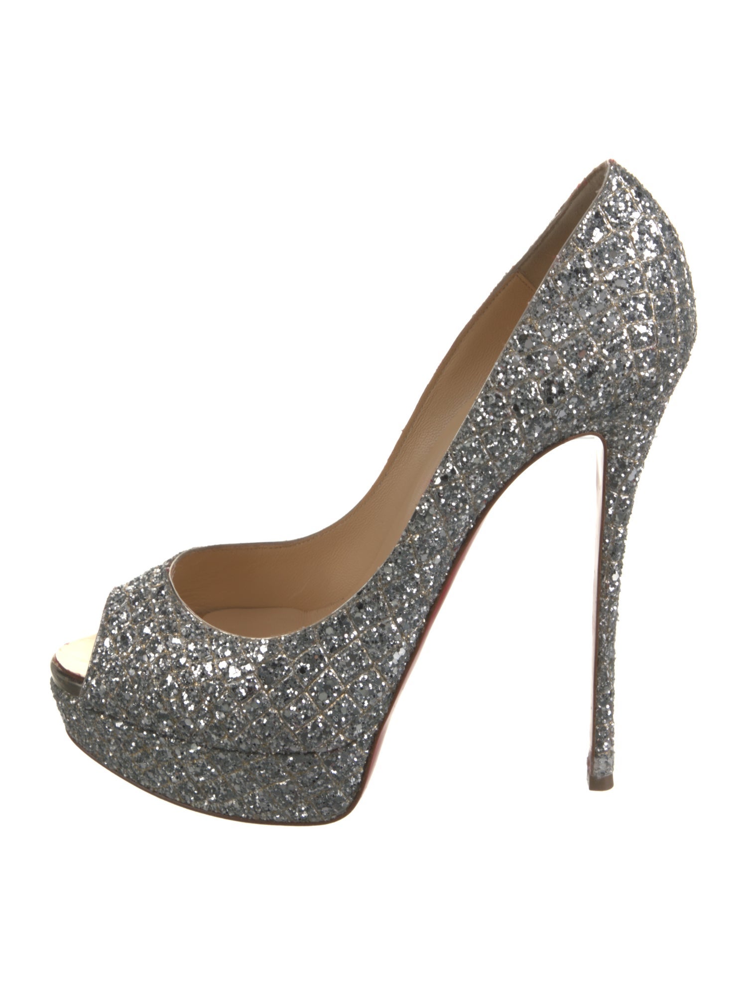 Christian Louboutin Glitter Glitter Accents Pumps