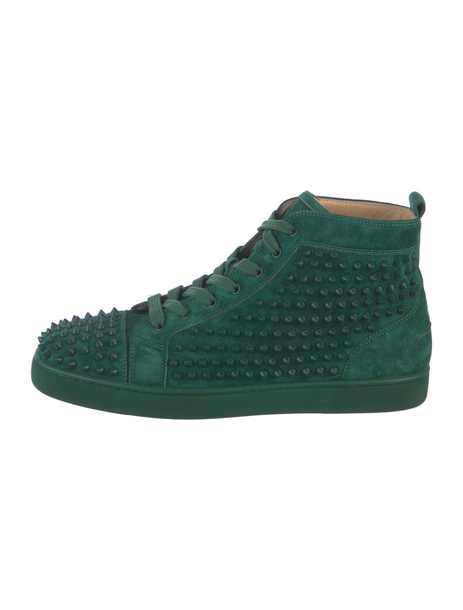 Christian Louboutin Suede Studded Accents Sneakers