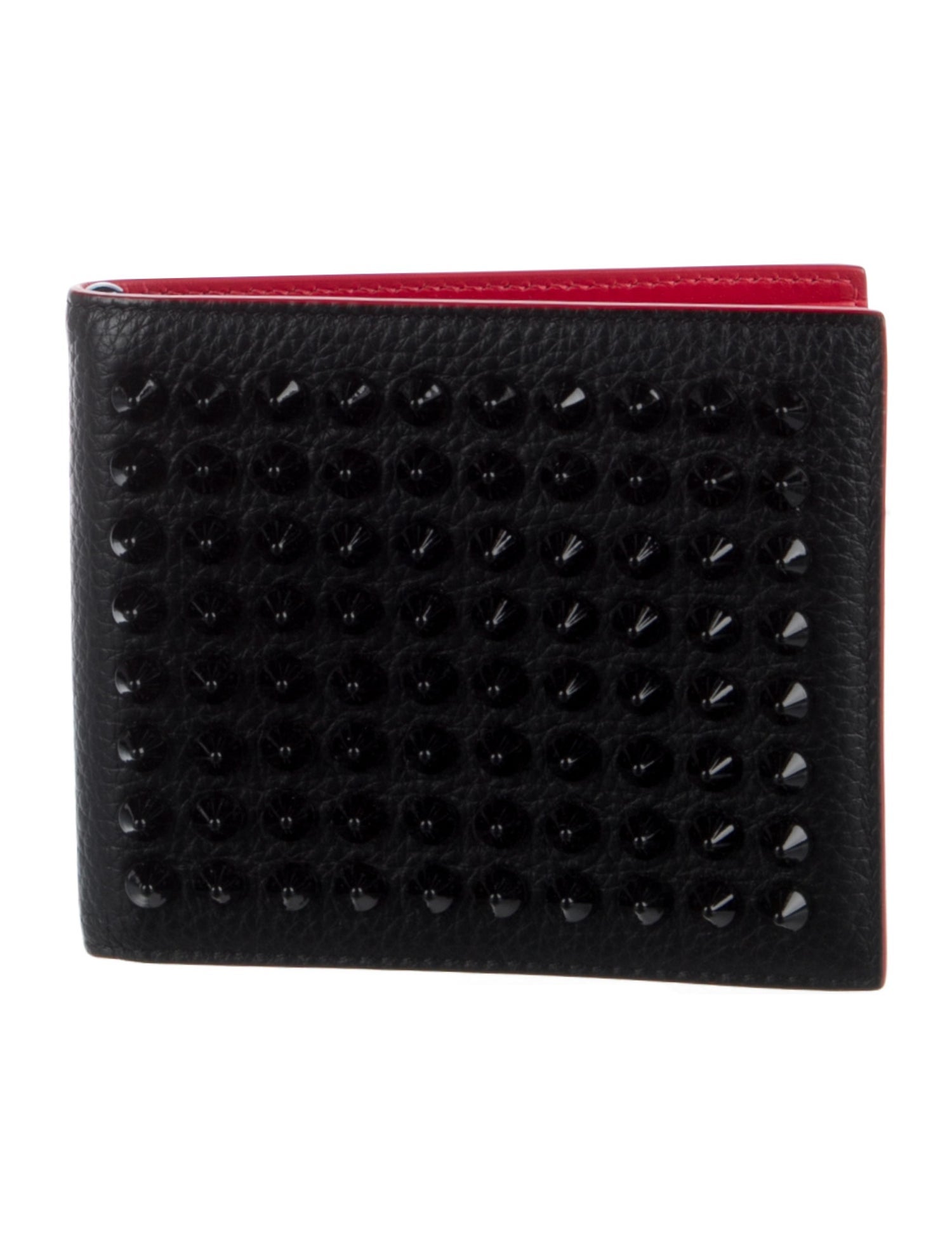 Christian Louboutin Spike Accents Leather Bifold Wallet w/ Tags