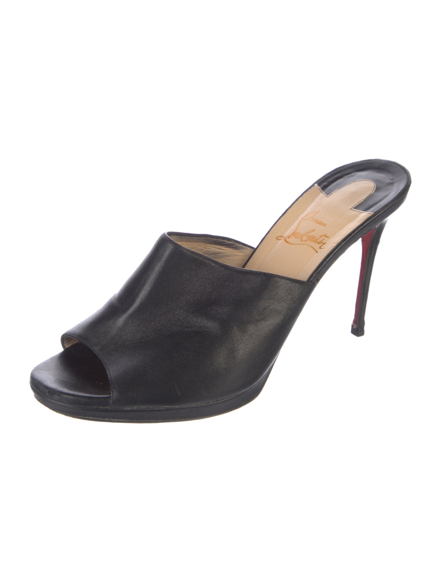 Christian Louboutin Leather Slides